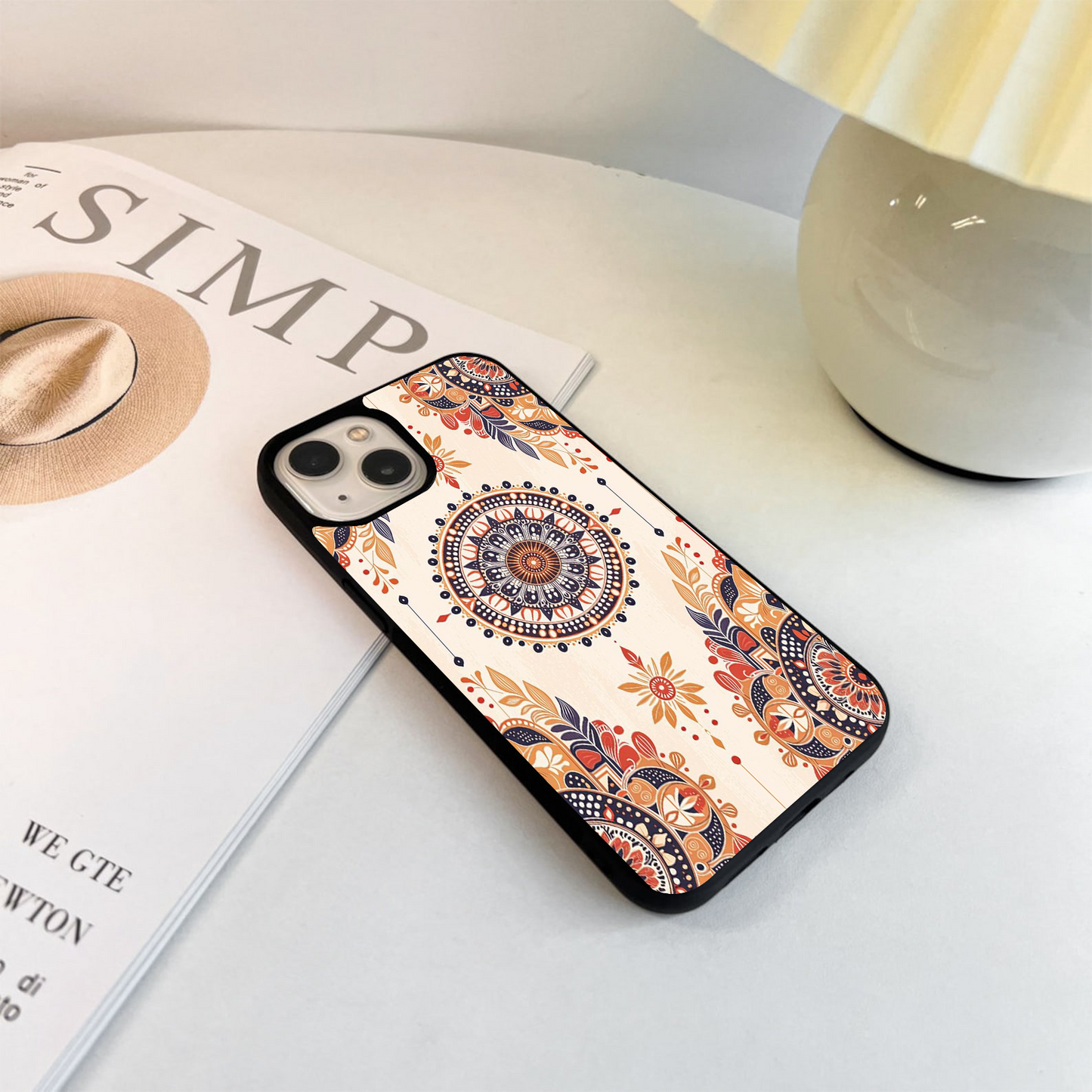 Boho Mandala Bliss Glass Case