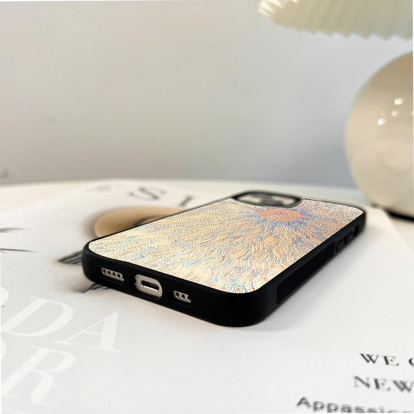 Radiant Dot Symphony Glass Case