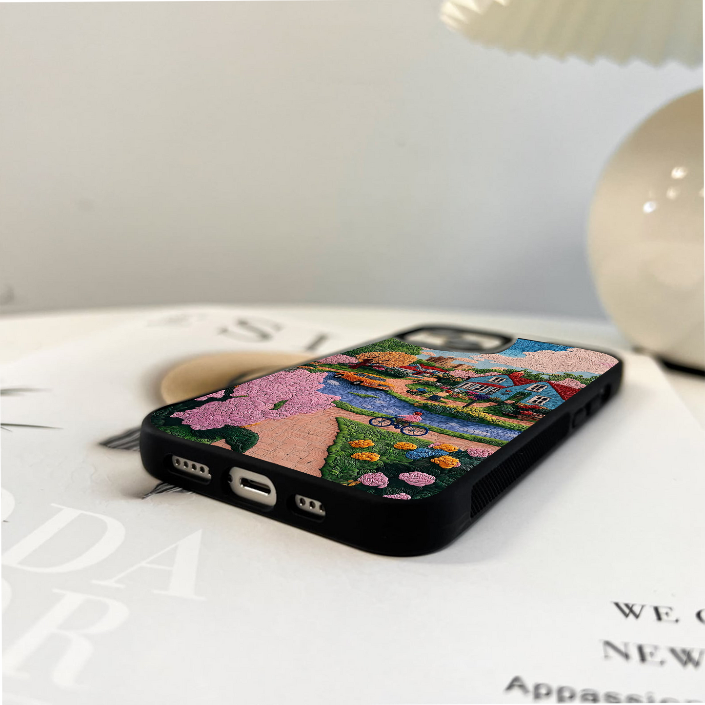 Clay Cottage Spring Glass Case