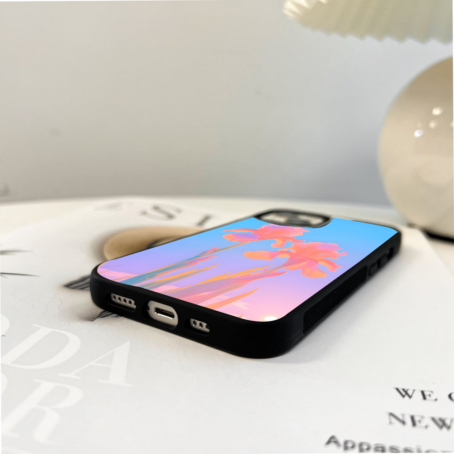 Magic Flower Rise Glass Case