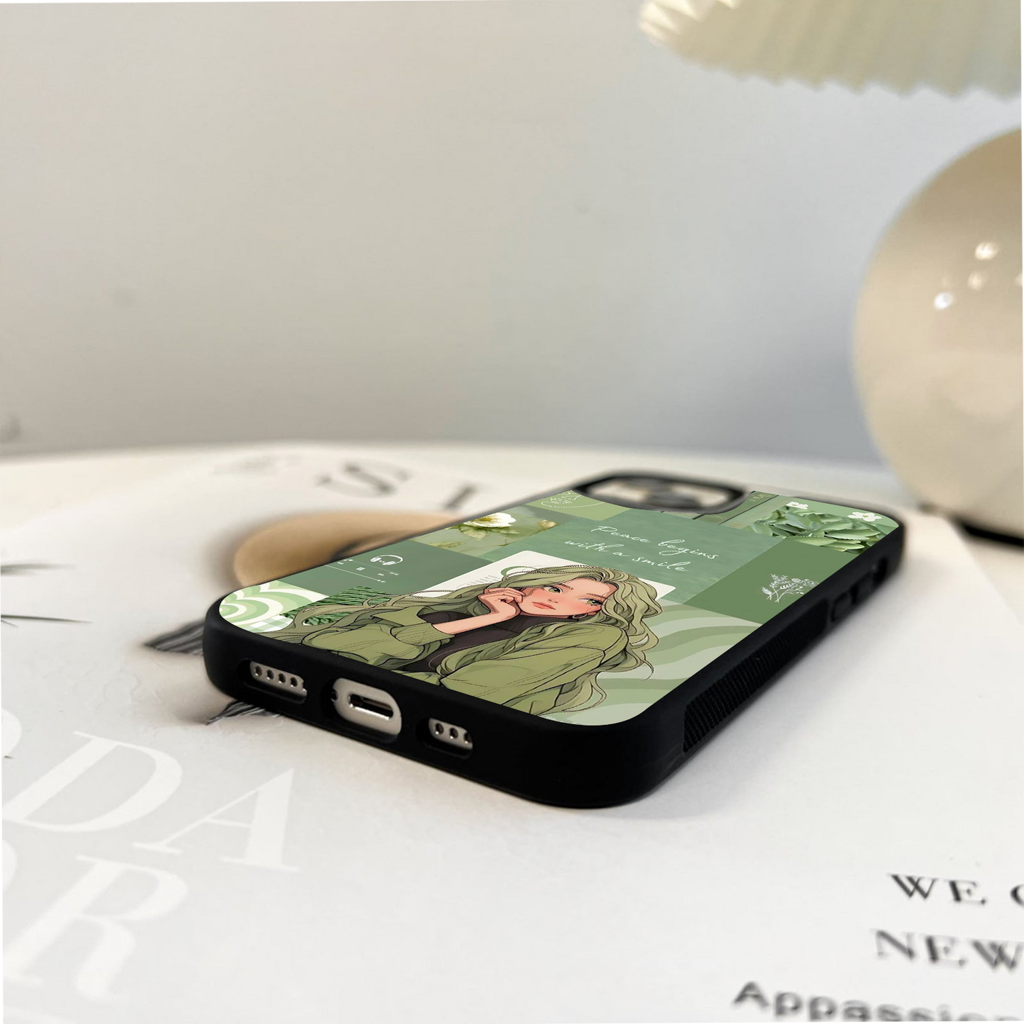 Soulful Shades of Green Glass Case