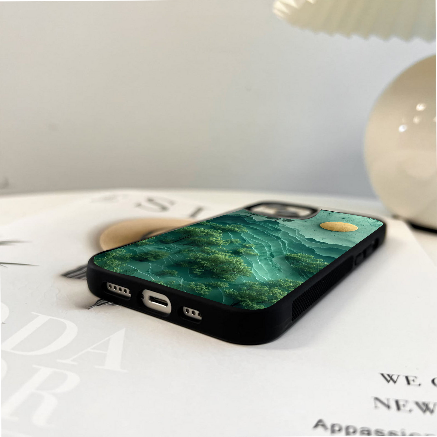 Green Hills with Sun Glass Case