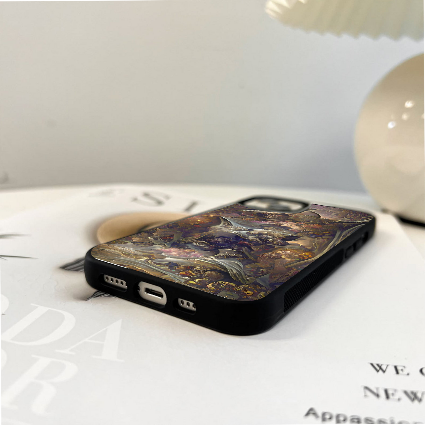 Night Spin Wings Glass Case