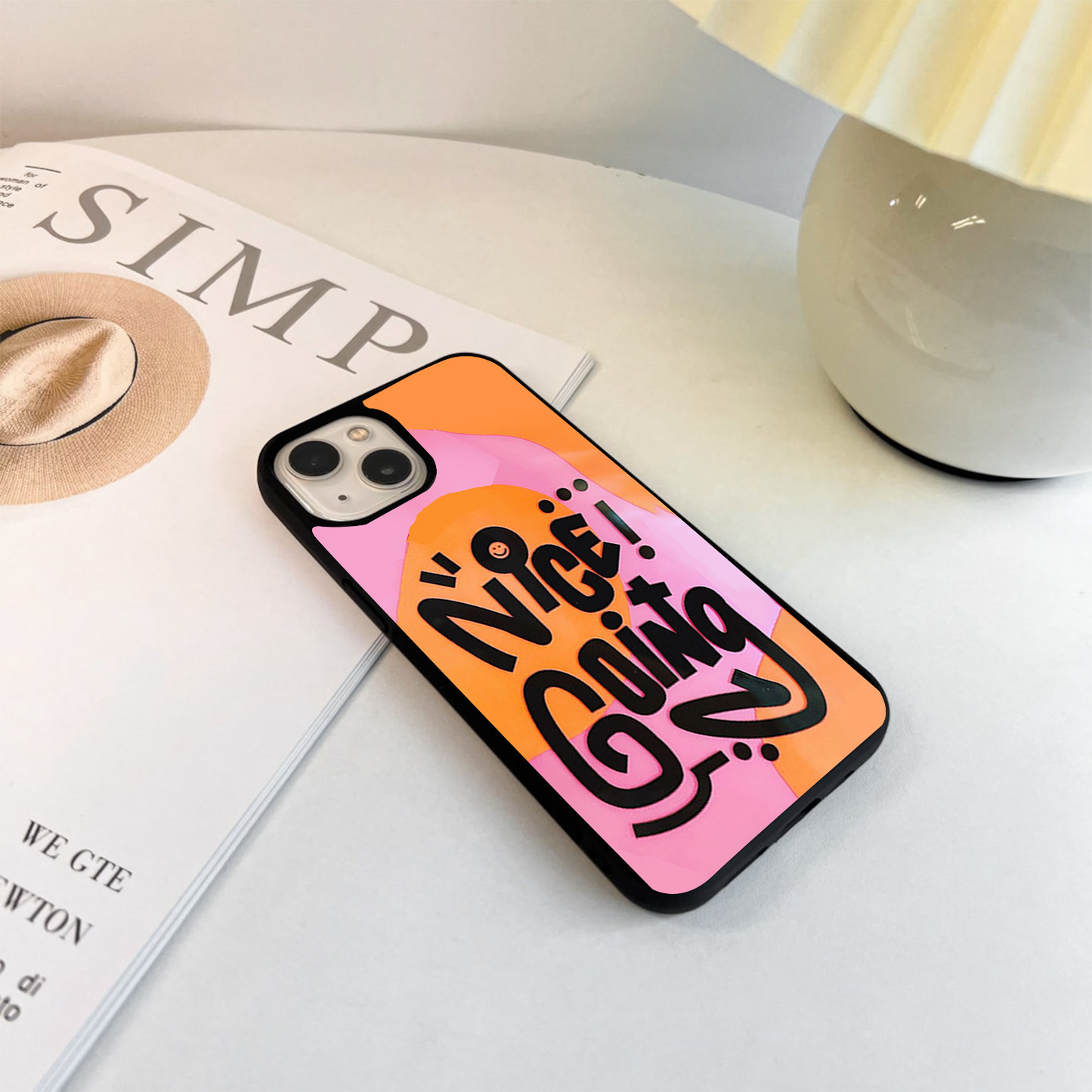 Nice Going Quote Glass Case