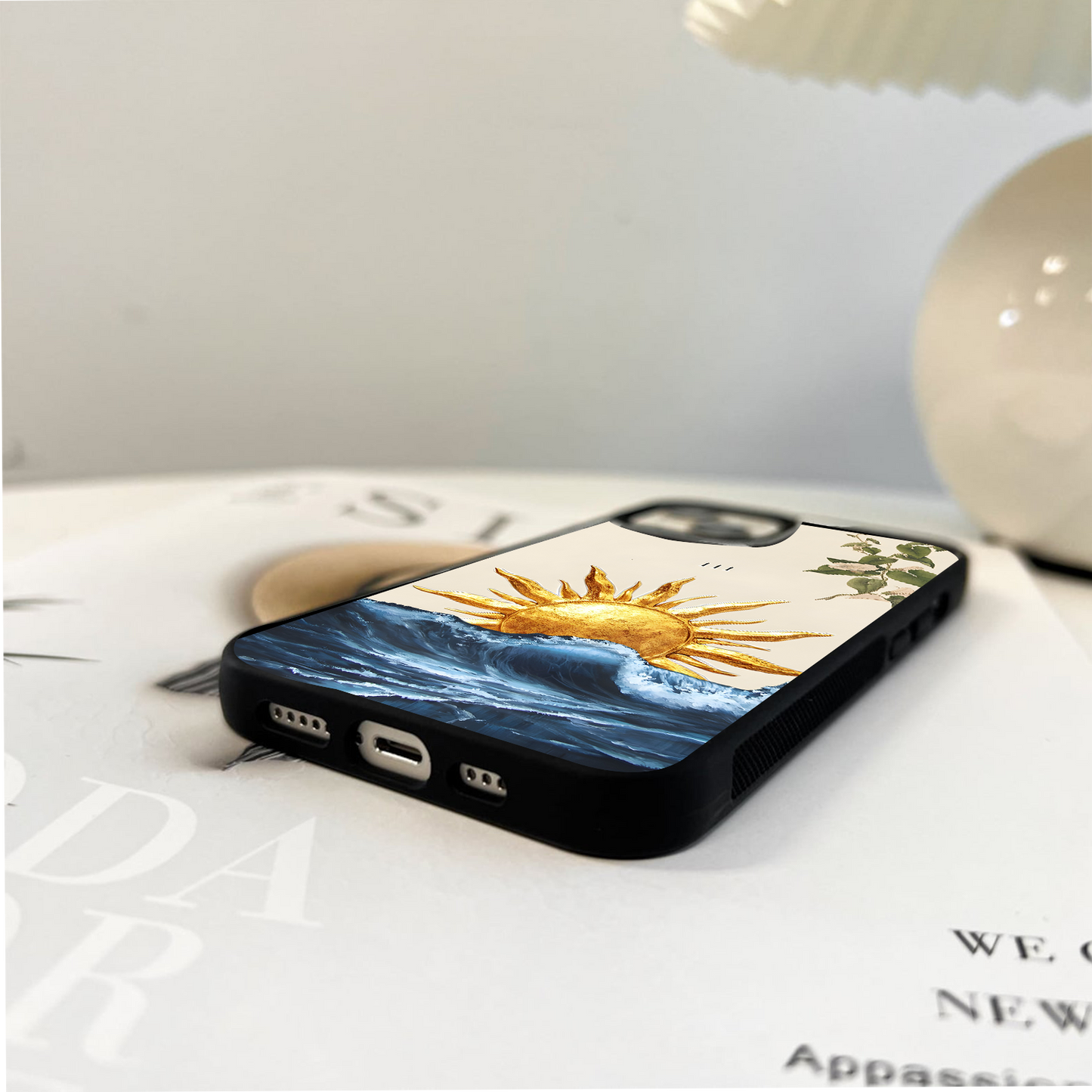 Solar Wave Bloom Glass Case