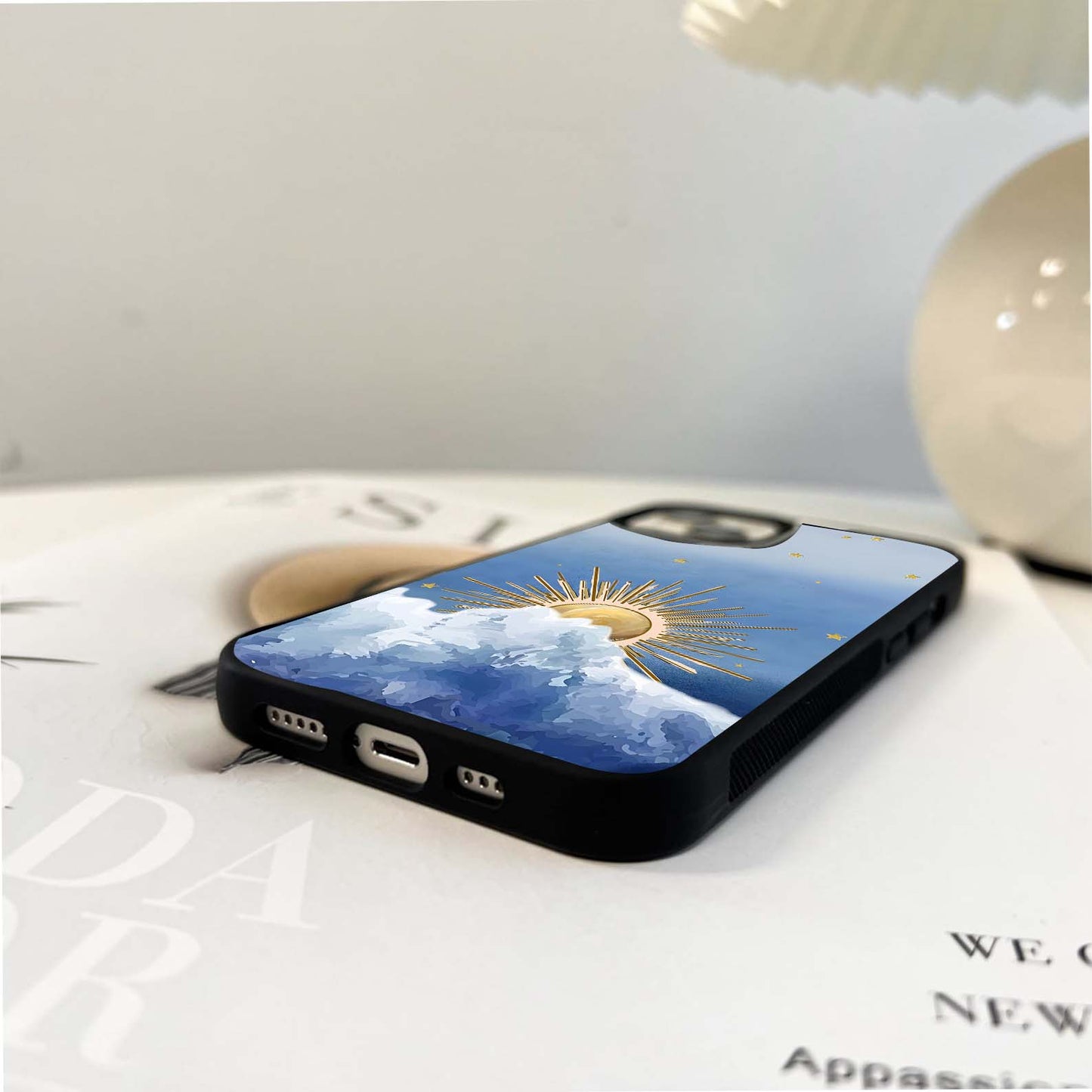 Sunrise Above Clouds Glass Case