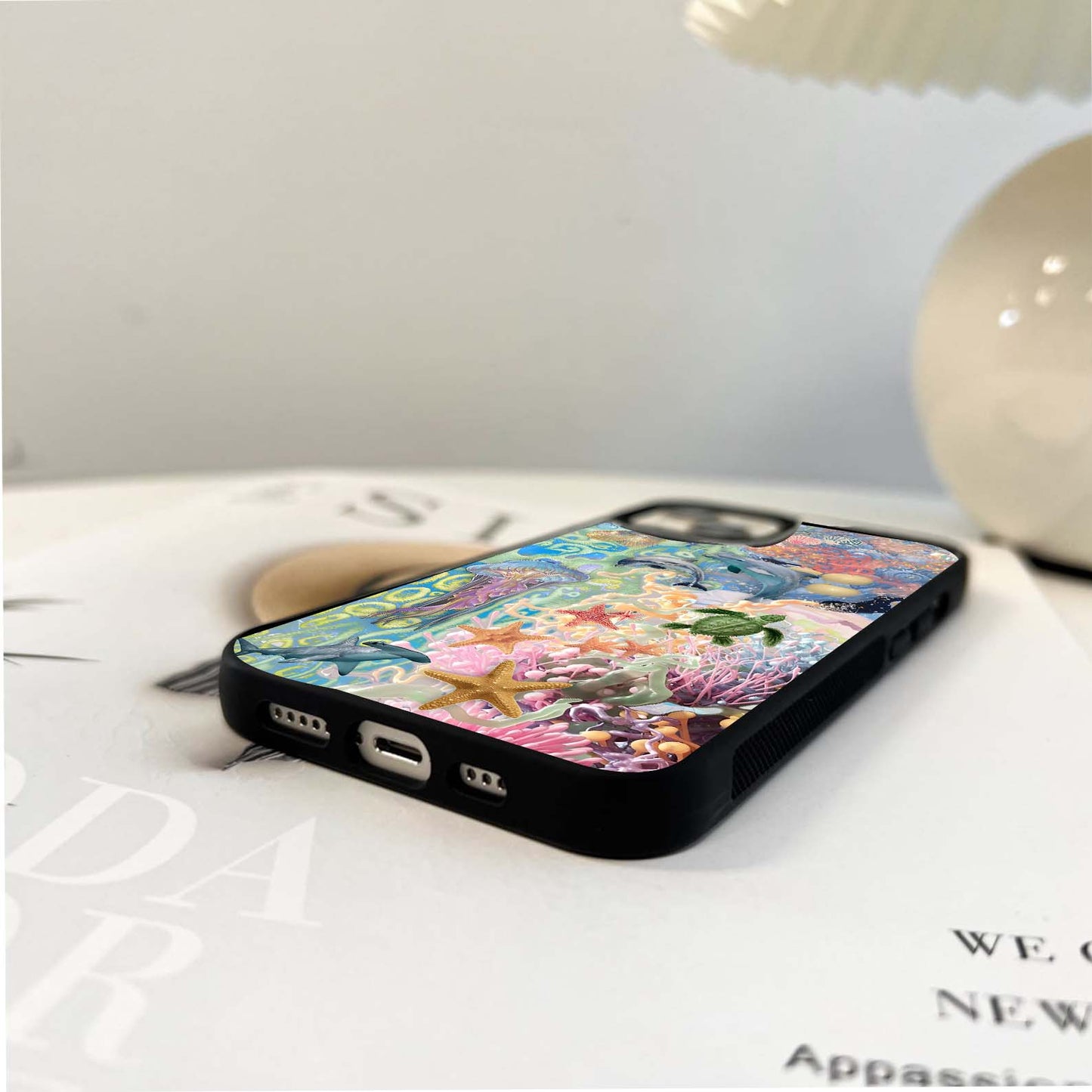 Ocean Bloom Magic Glass Case