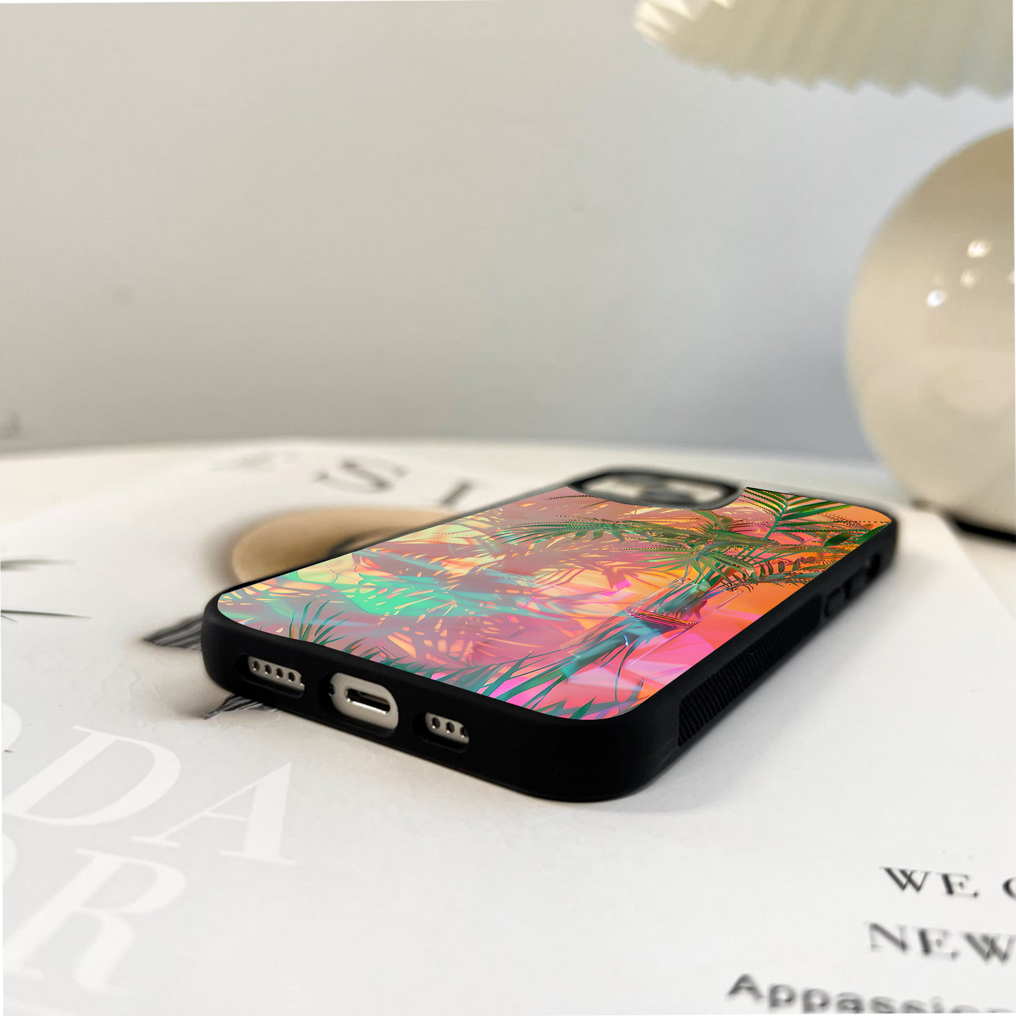 Sunset Jungle Reflections Glass Case