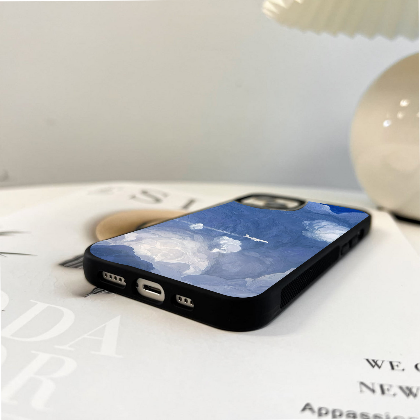 Brushstroke Skies Glass Case