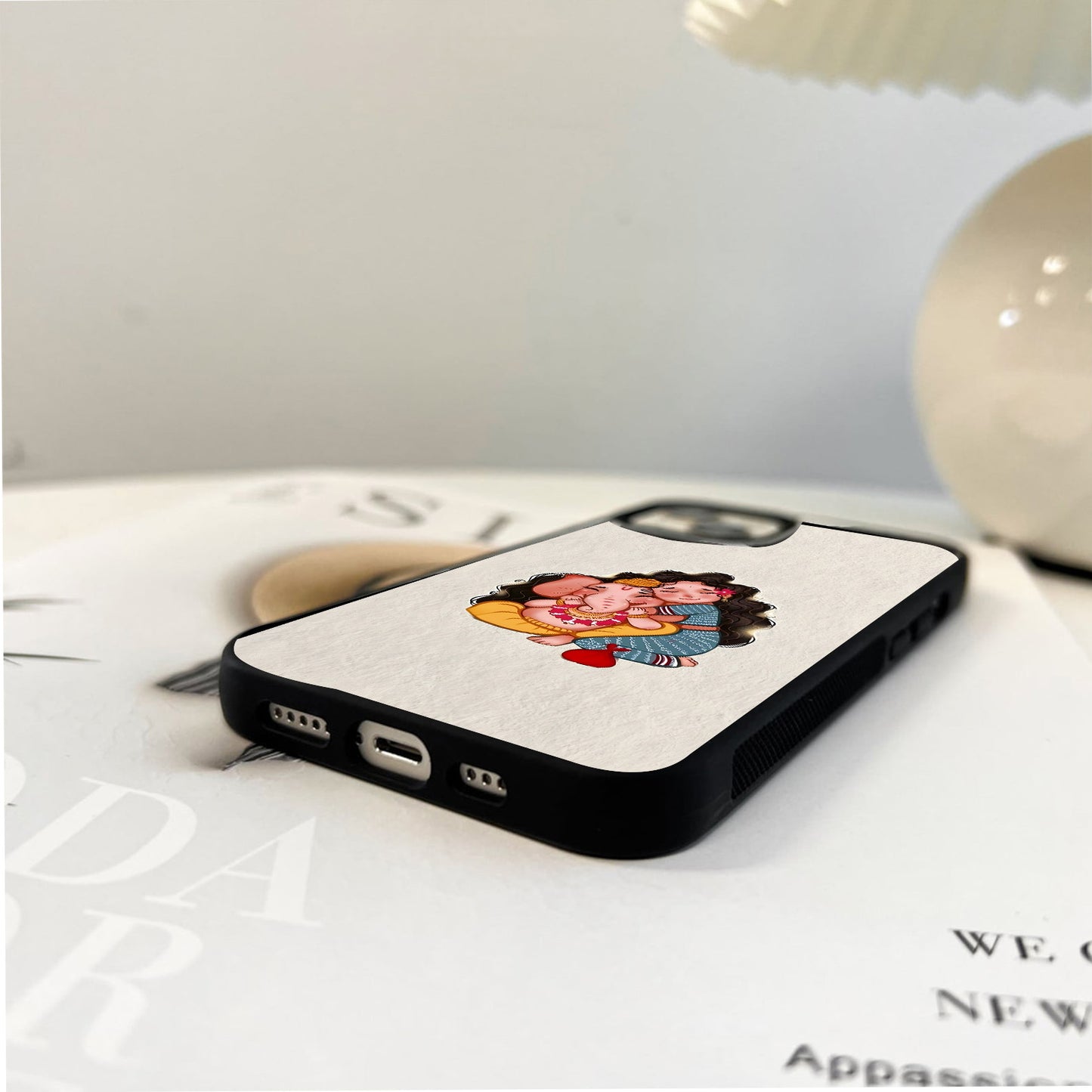 Love Baby Ganesh Glass Case