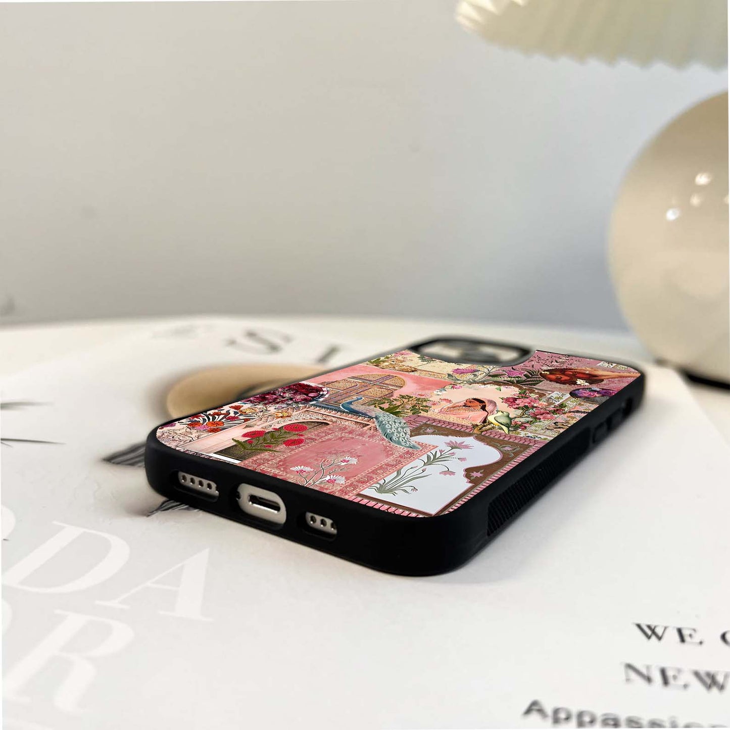 Romantic Mughal Art Glass Case