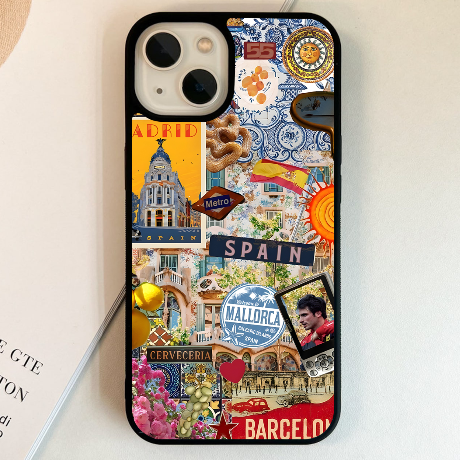 Spanish Summer Vibes Glass Case – Phone Villa Spanish Summer Vibes Glass Case – Phone Villa