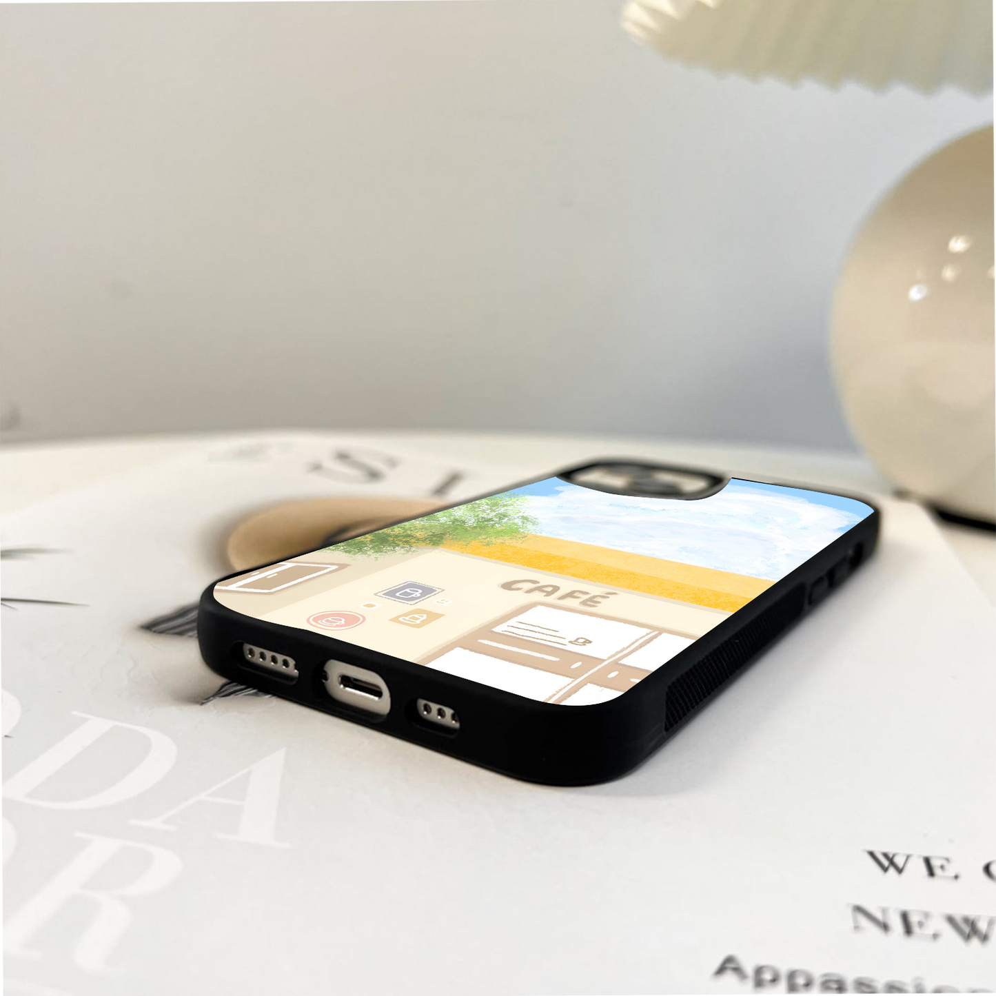 Sunlit Coffee Break Glass Case