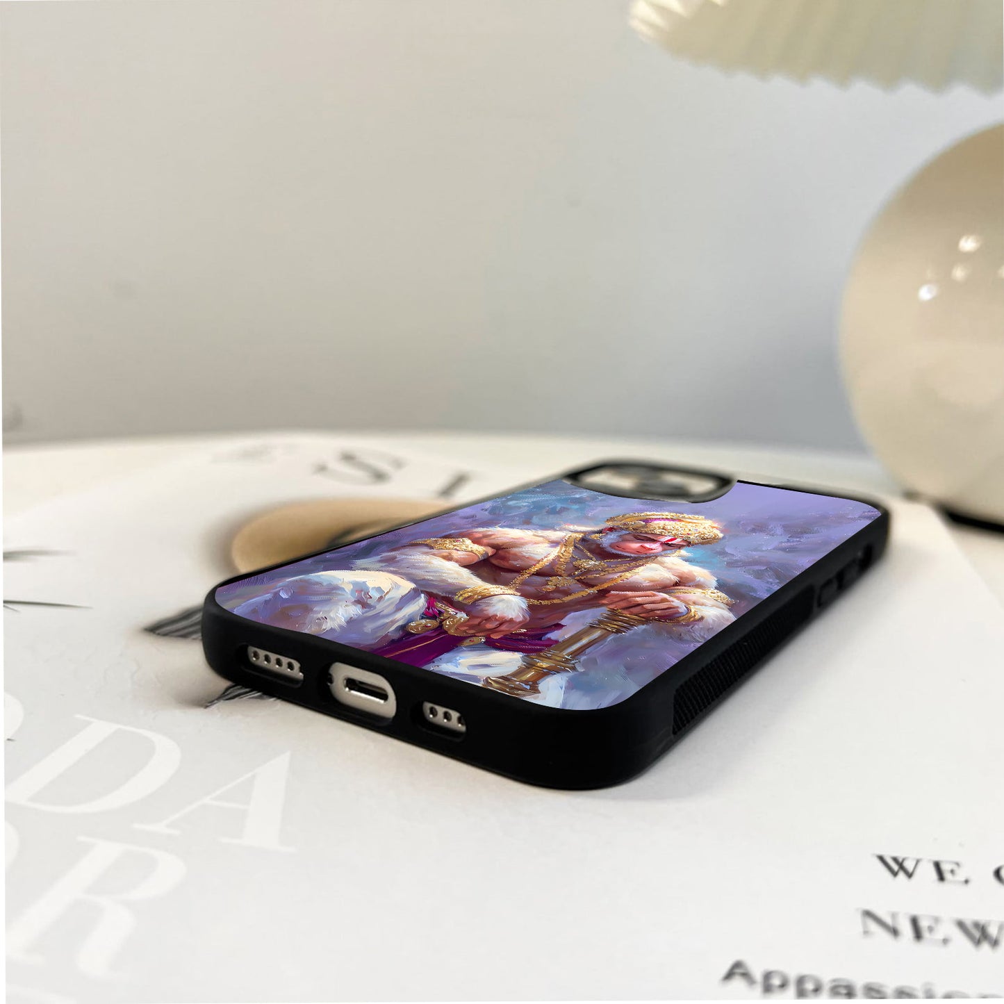 Hanuman Gada Warrior Glass Case