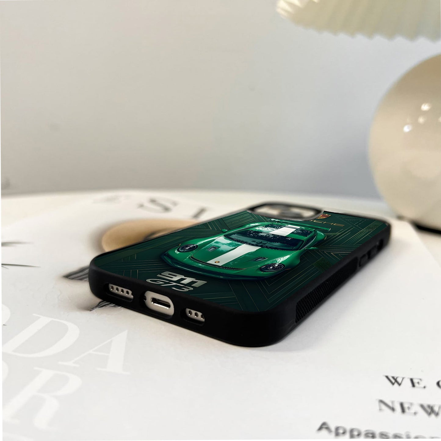 Porsche Emerald 911 Glass Case