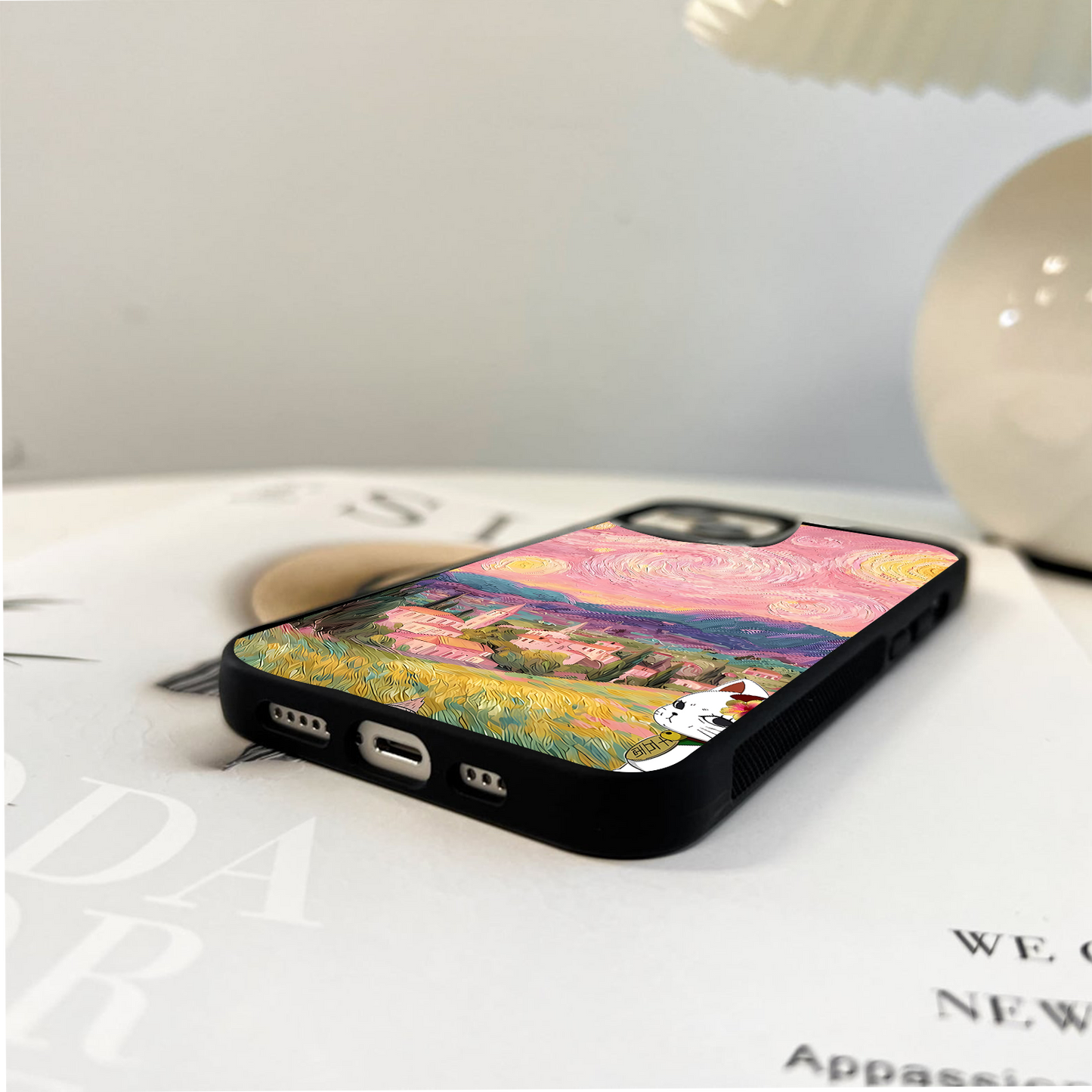 Pastel Dream Skies Glass Case