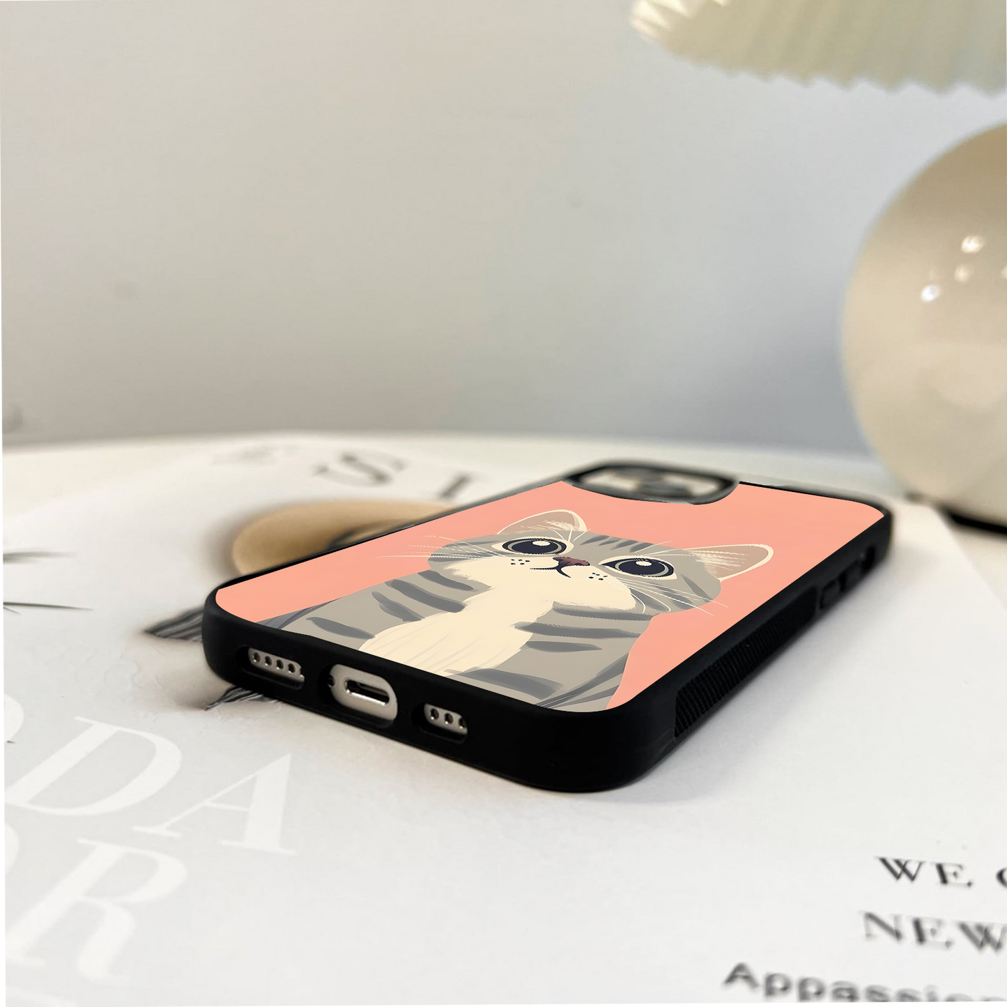 Peachy Paws Look Glass Case