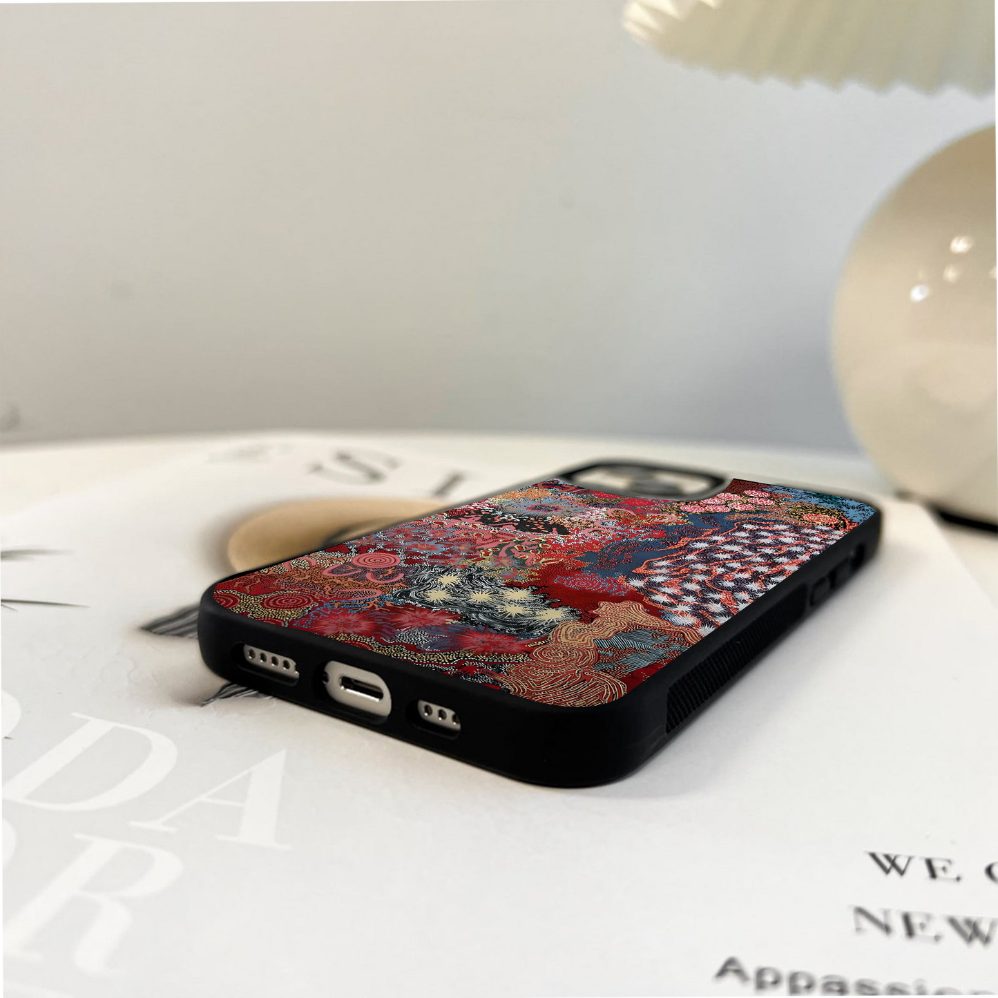 Woven Earth Pulse Glass Case