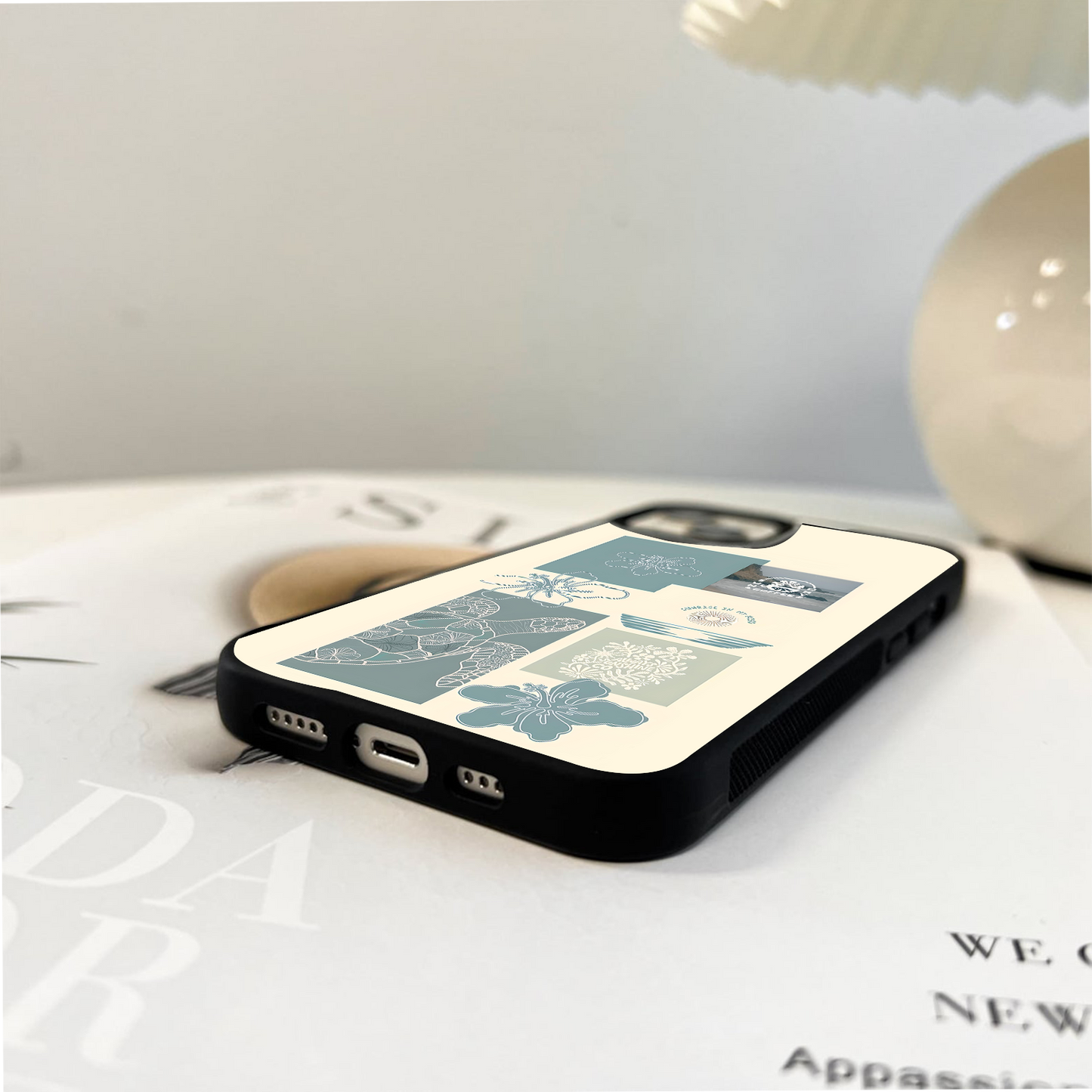 Tropical Line Vibes Glass Case