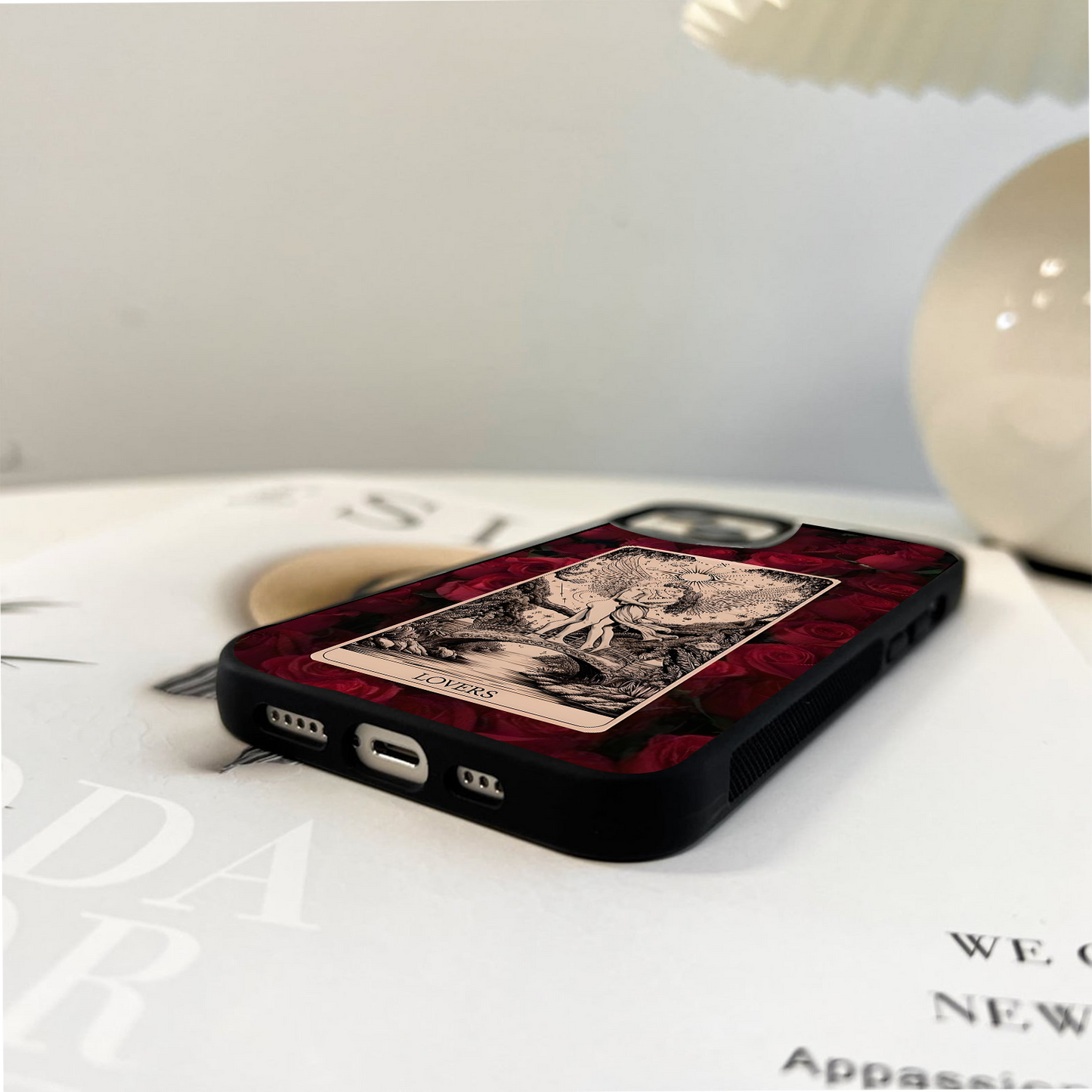 Roses And Lovers Glass Case