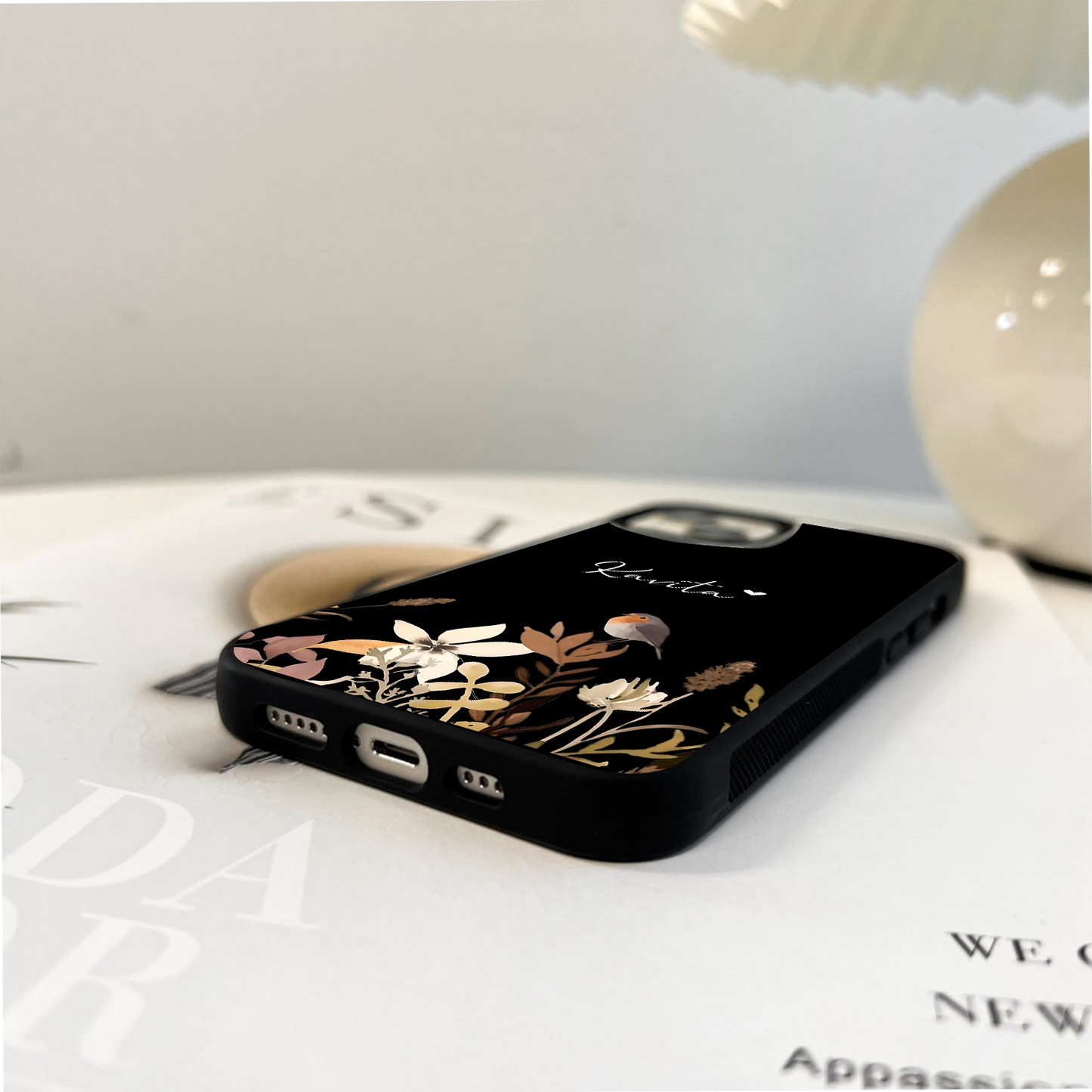 Quiet Garden Tune With Custom Name Glass Case