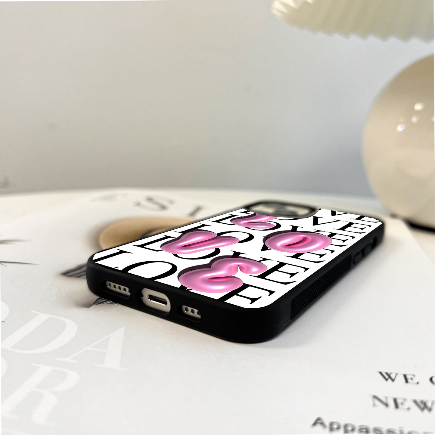 Bubble Love Burst Glass Case