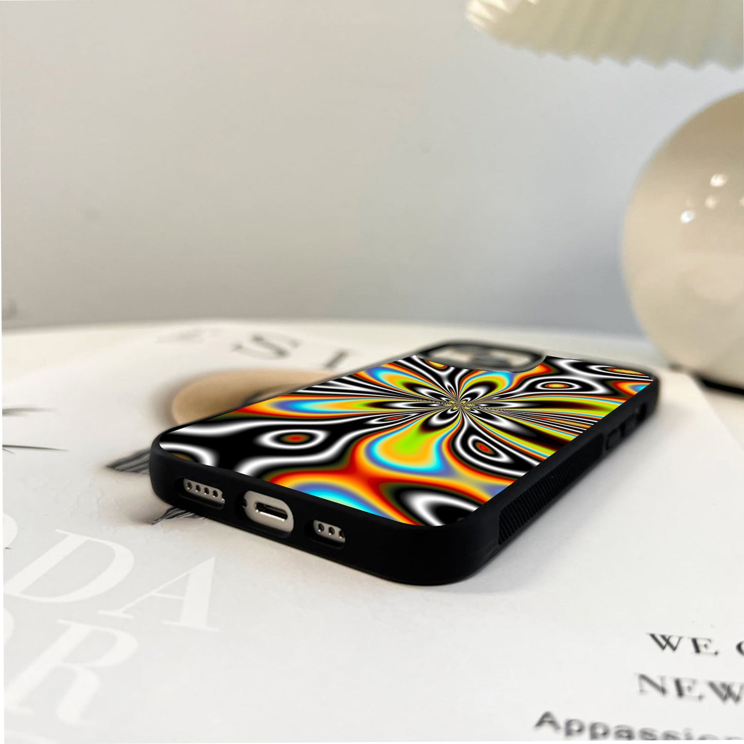 Psychedelic Liquid Portal Glass Case