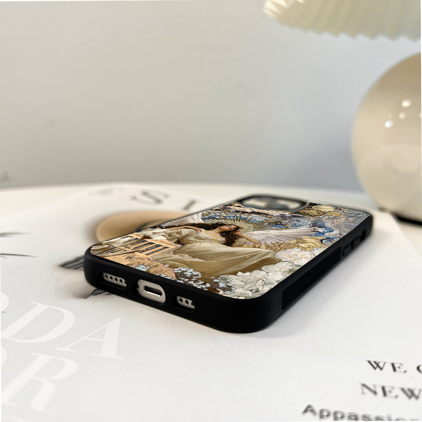 Angels of Timeless Bloom Glass Case