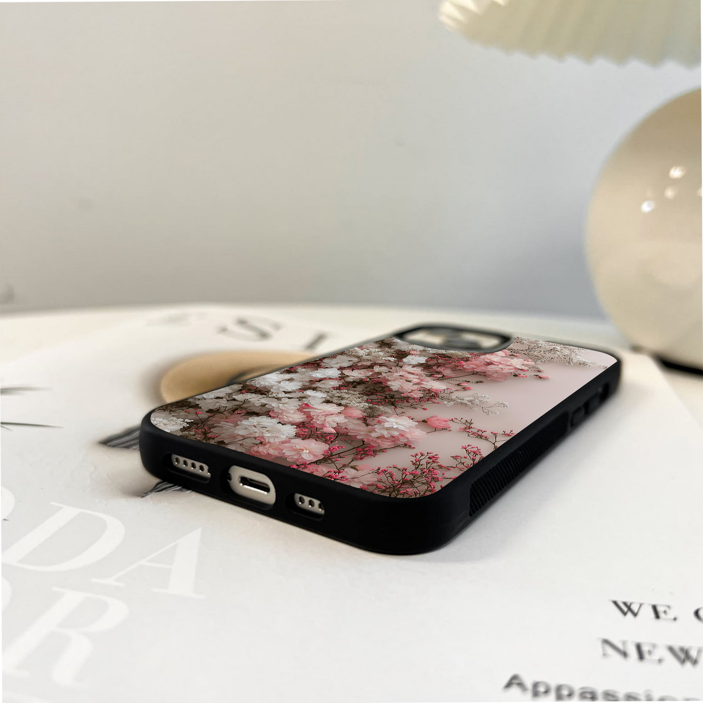 Blush Blossom Cloud Glass Case