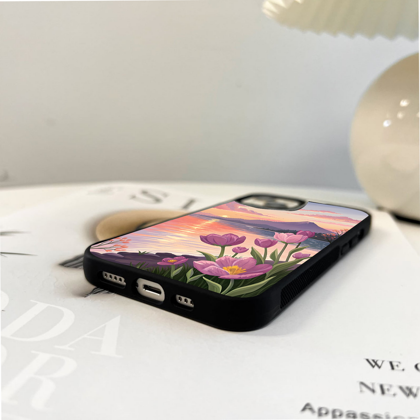 Twilight Tulip View Glass Case