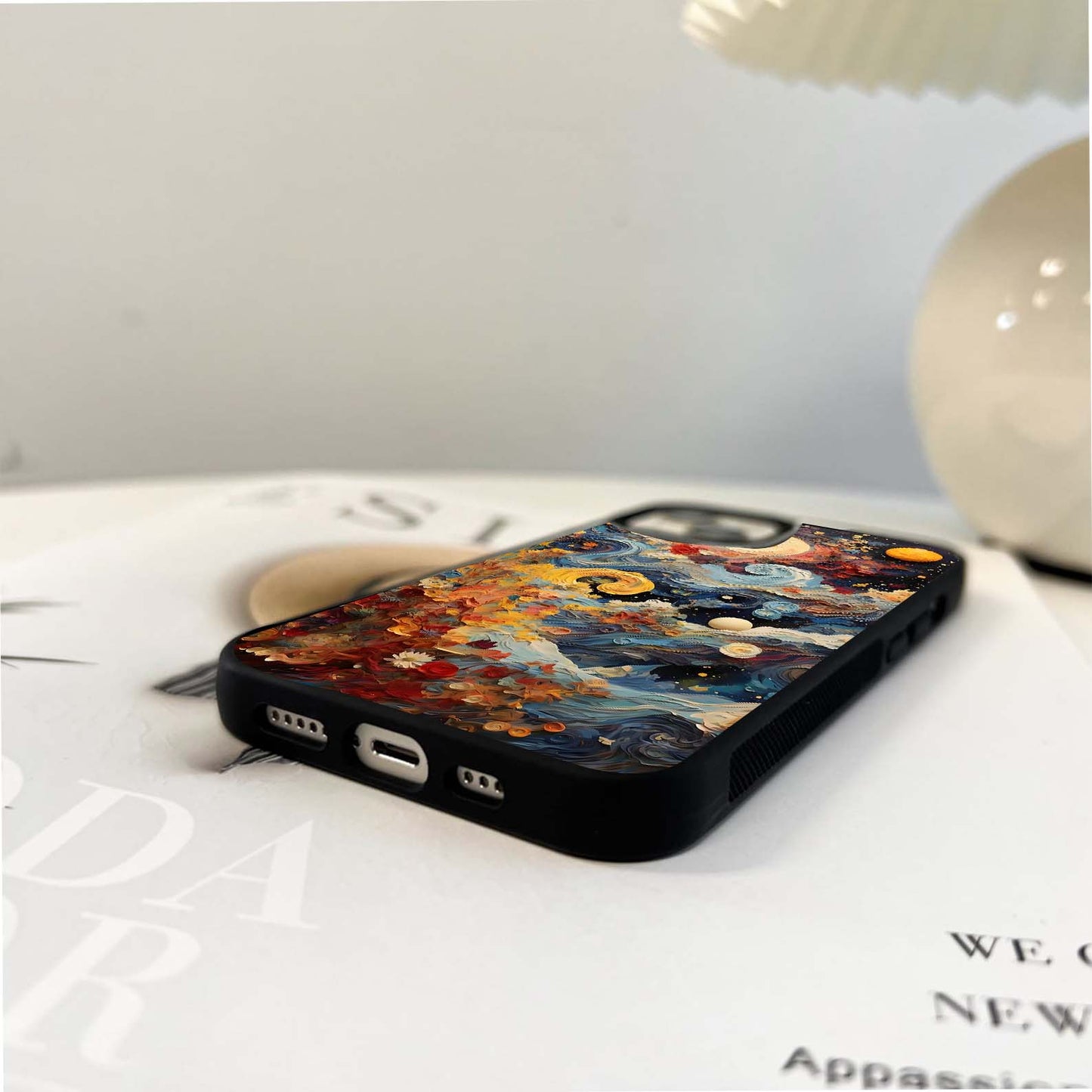 Cosmic Oil Tides Glass Case