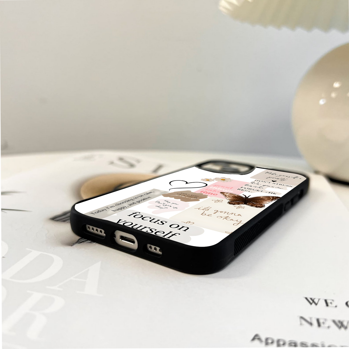 Happy Healing Space Glass Case