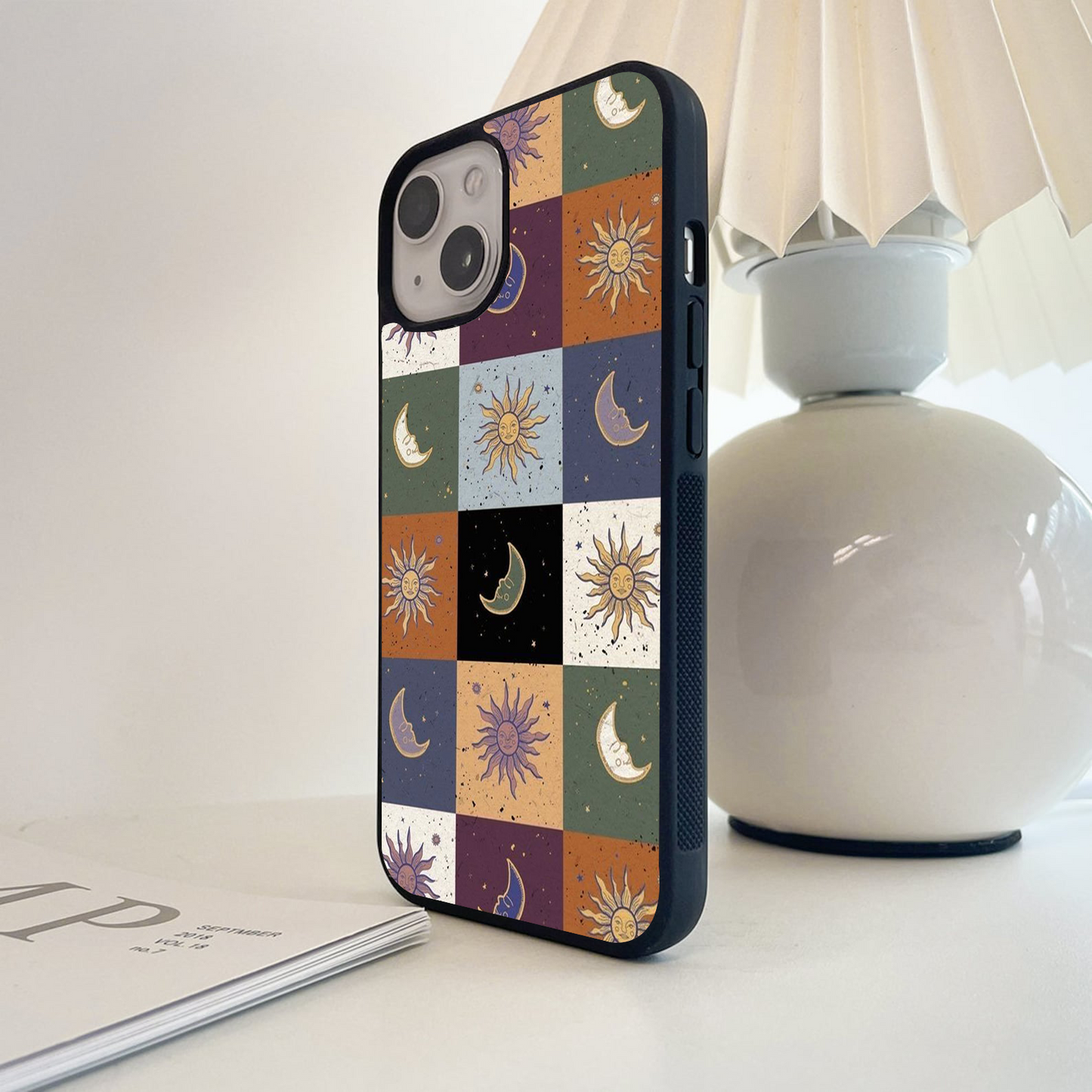 Celestial Patchwork Dreams Glass Case