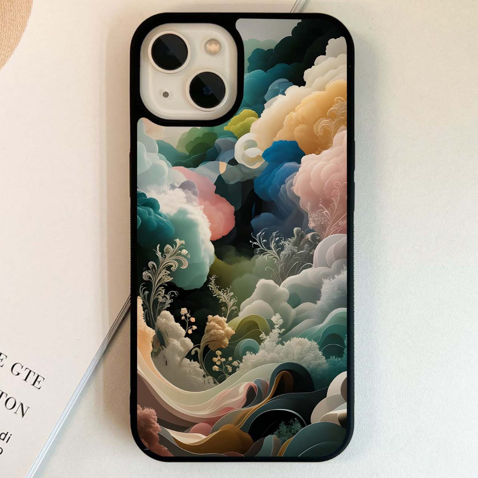 Whimsy Cloud Garden Glass Case – Phone Villa