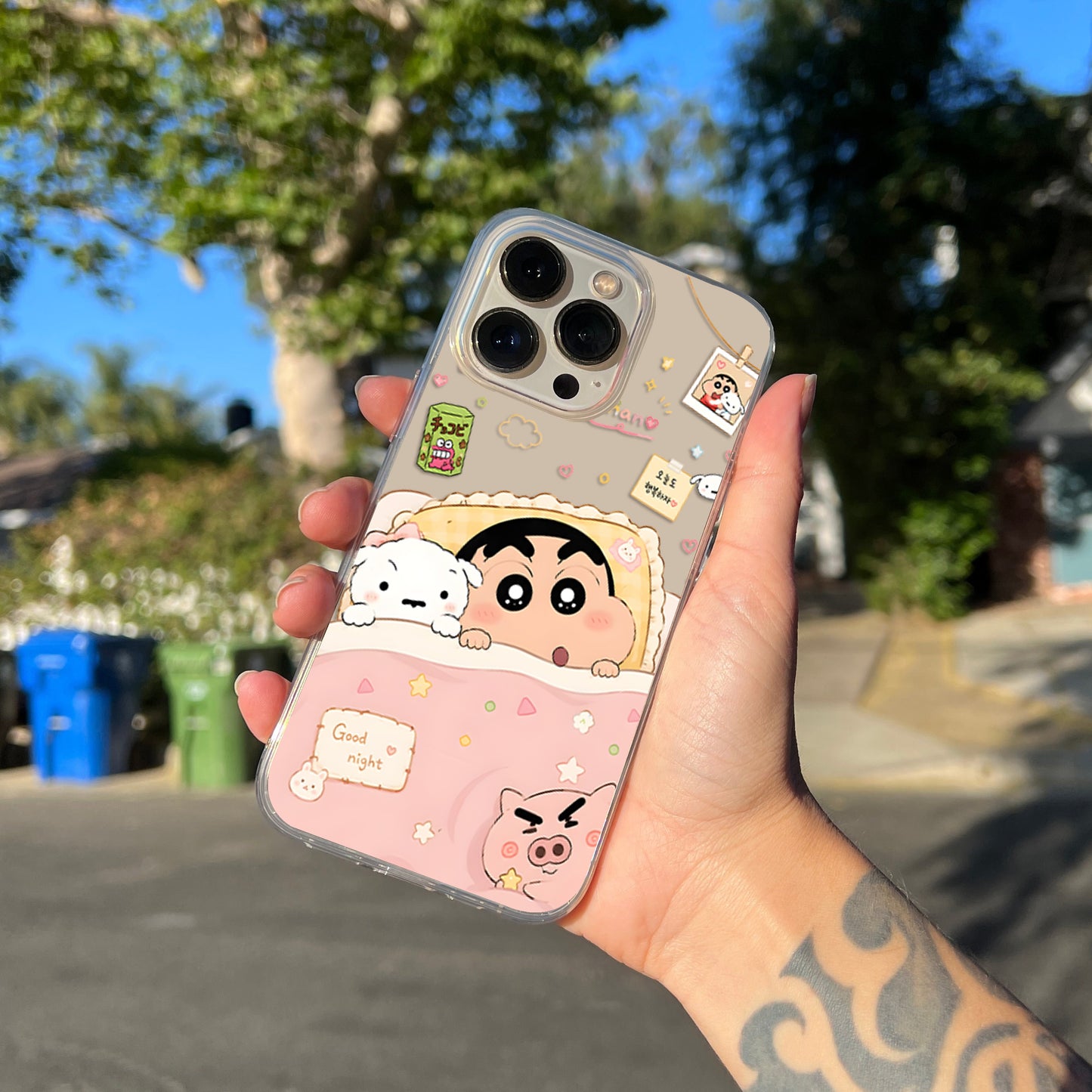 Sweet Dreams Shinchan Clear Silicon Cover