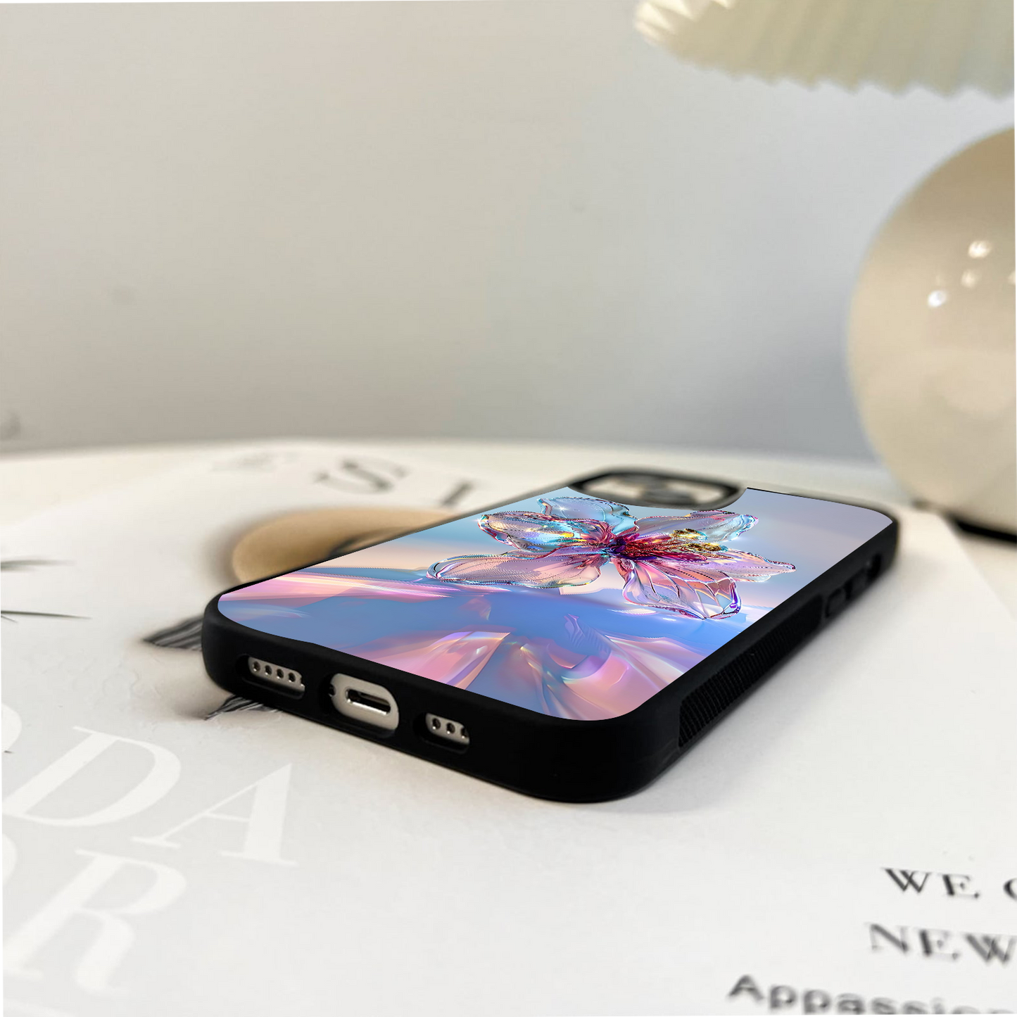 Glass Petal Shine Glass Case