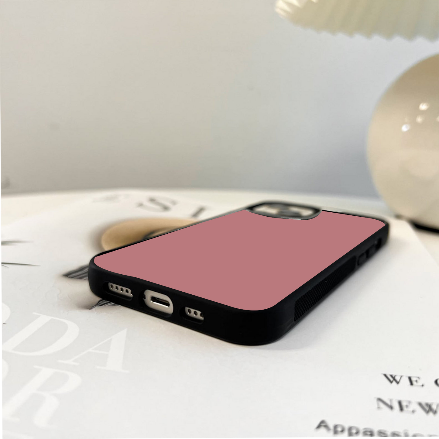 Pantone Dusty Rose Glass Case