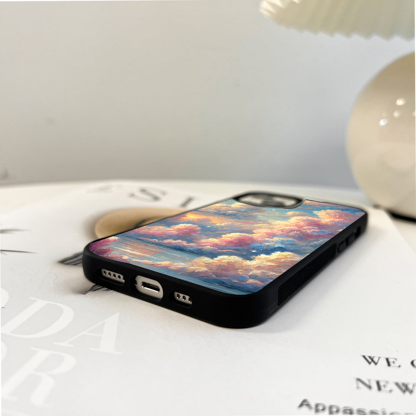 Cotton Sky Light Glass Case