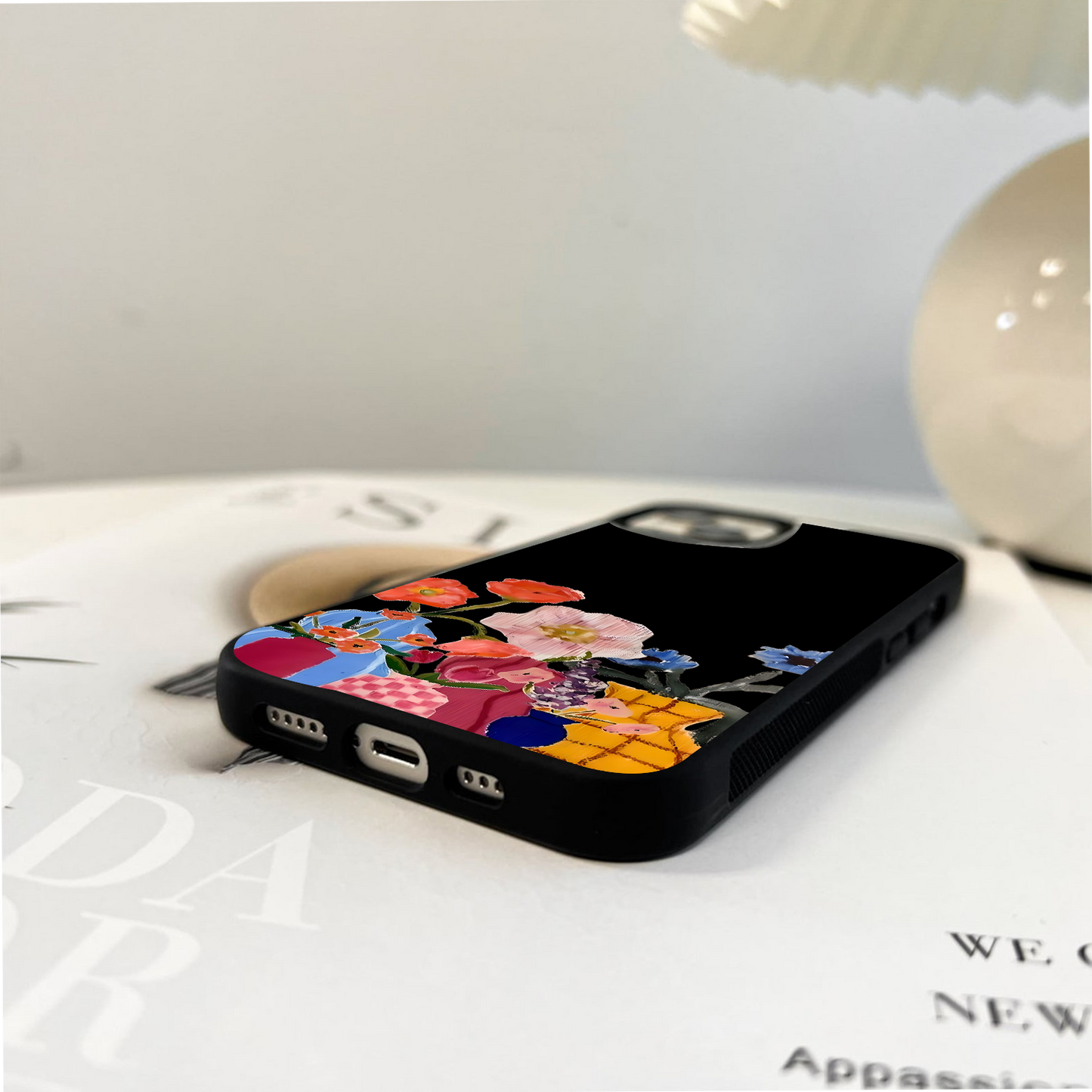 Blooms And Brushes Glass Case