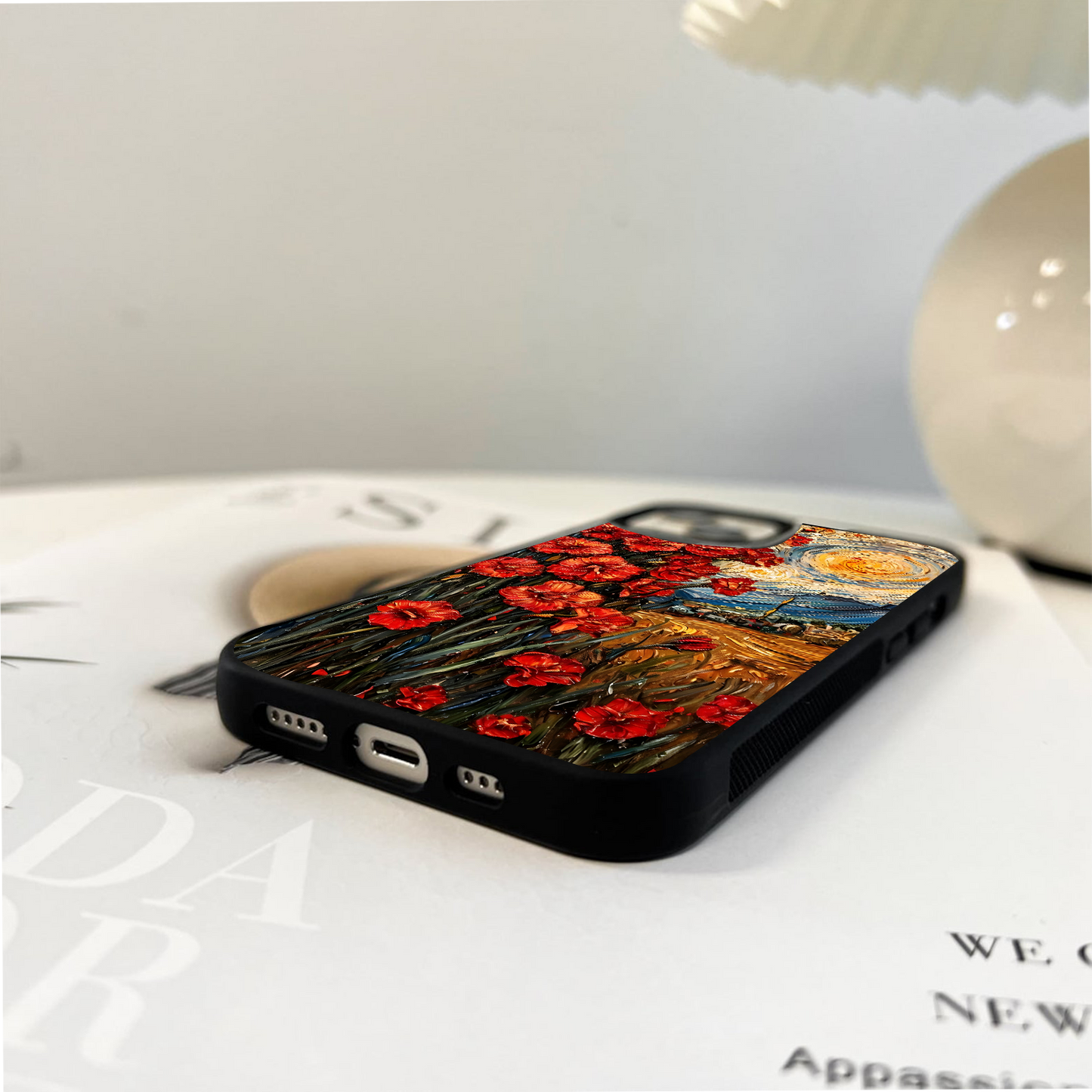 Crimson Breeze Dance Glass Case