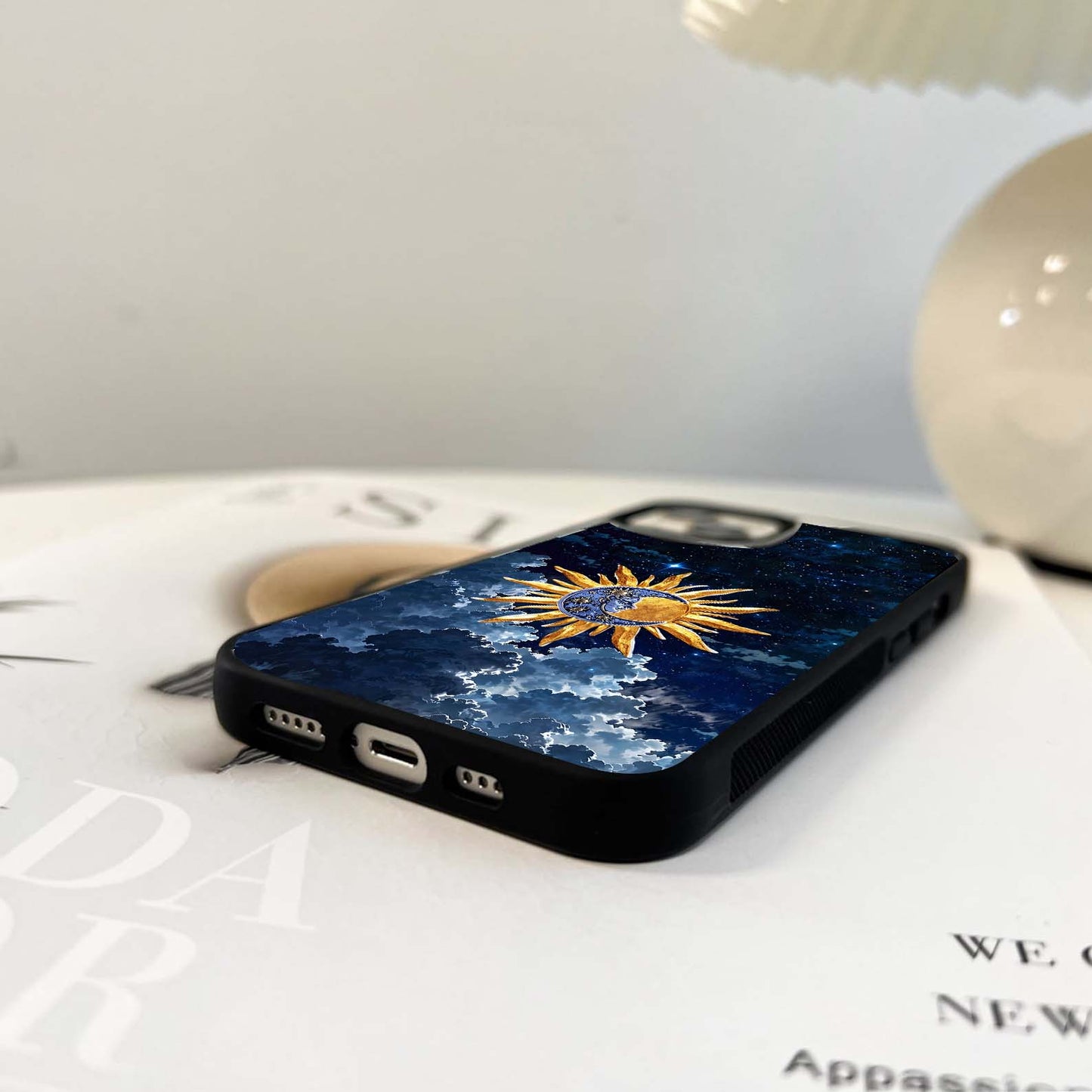 Celestial Gold Embrace Glass Case