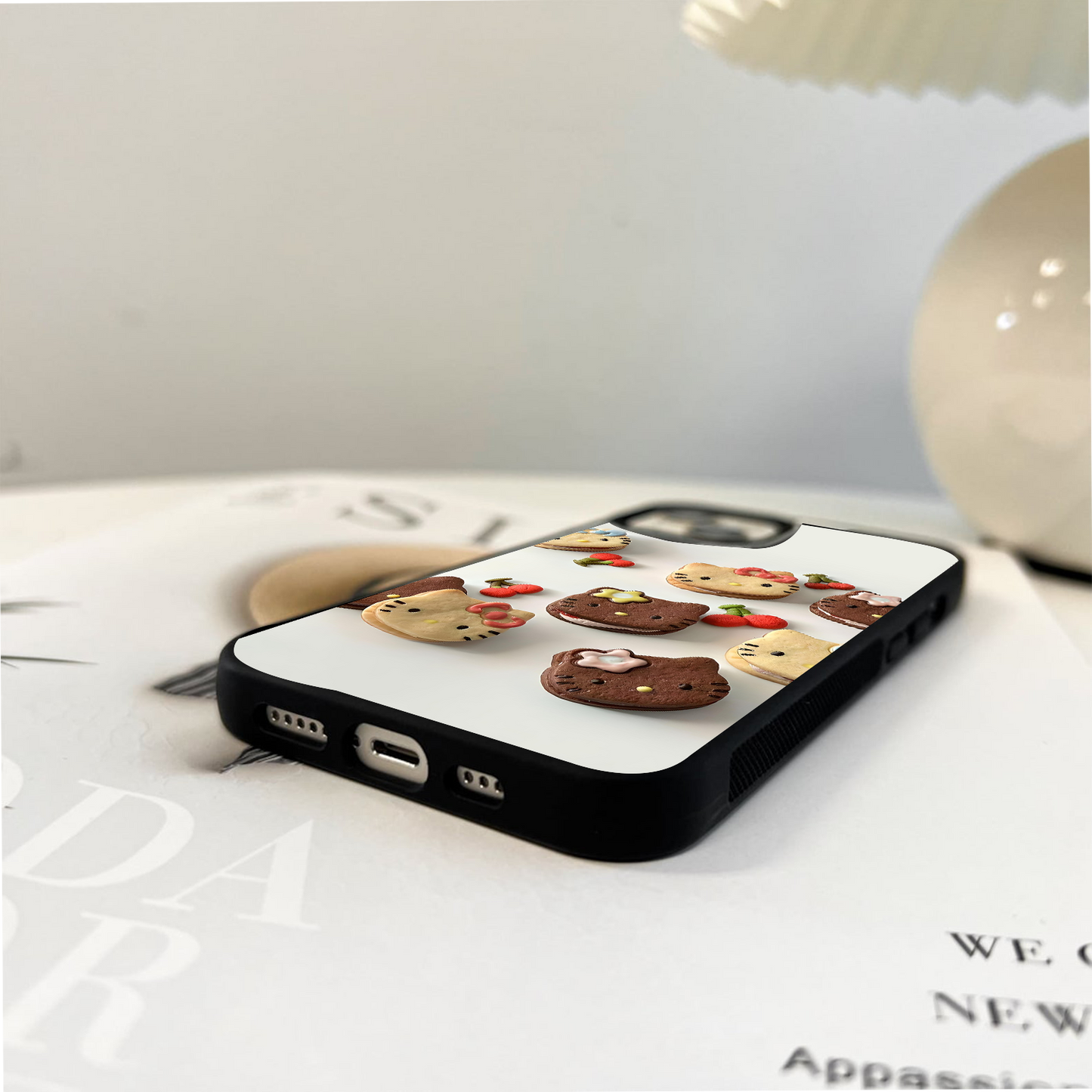 Cherry Cream Cuties Glass Case