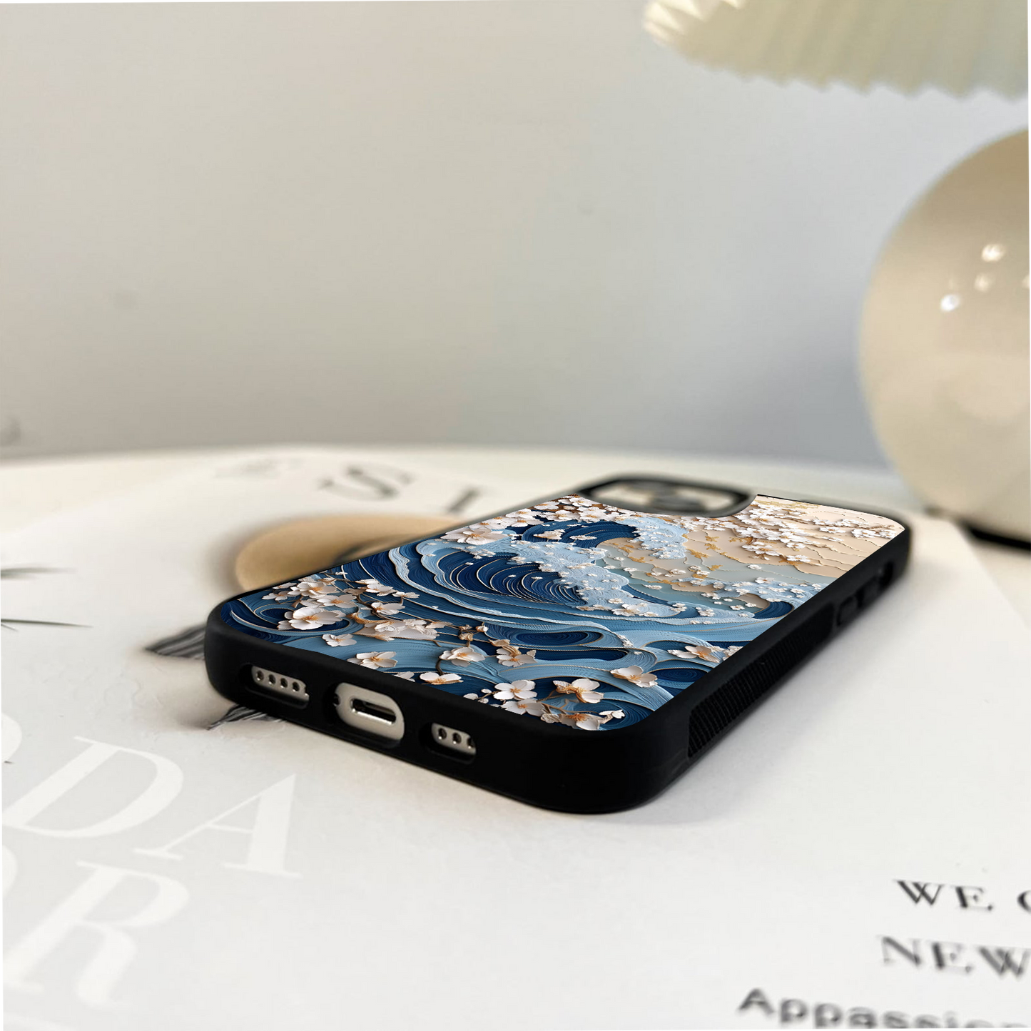 Petal Wave Motion Glass Case