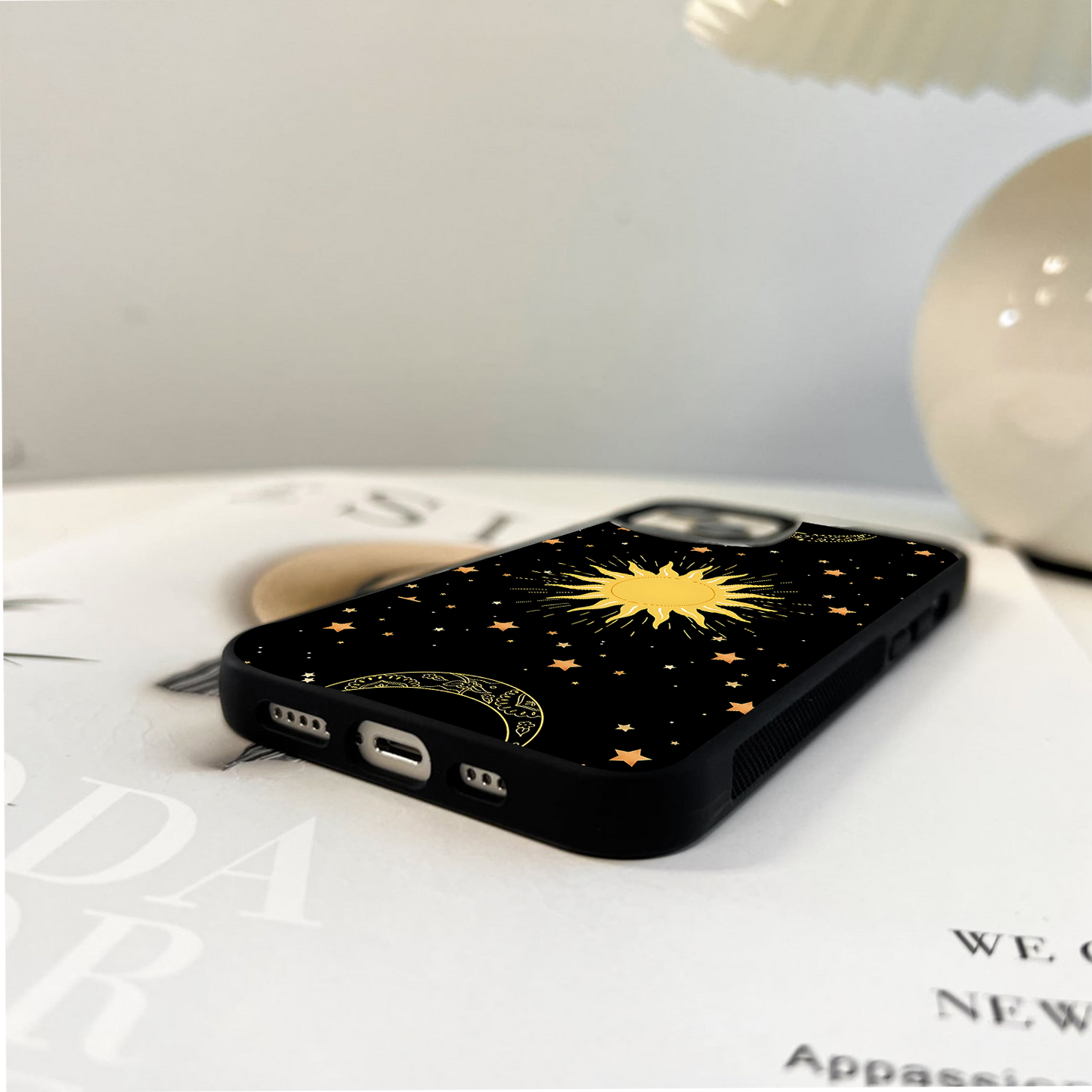 Celestial Gold Glow Glass Case