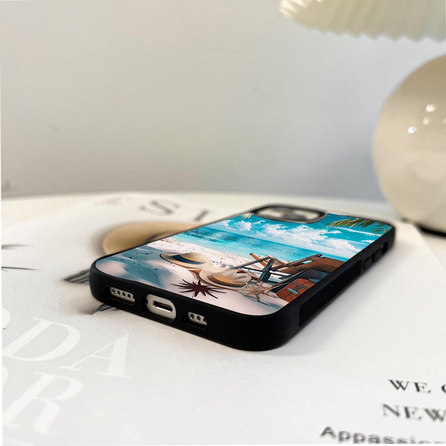 Turquoise Beach Escape Glass Case