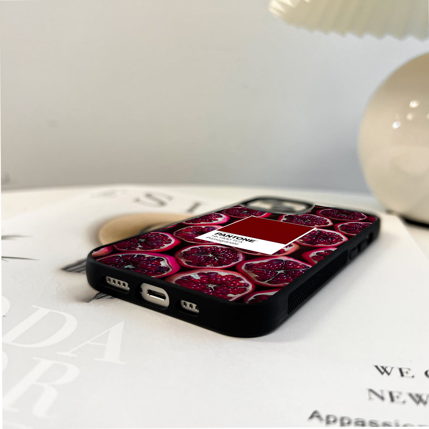 Pantone Pomegranate Glass Case