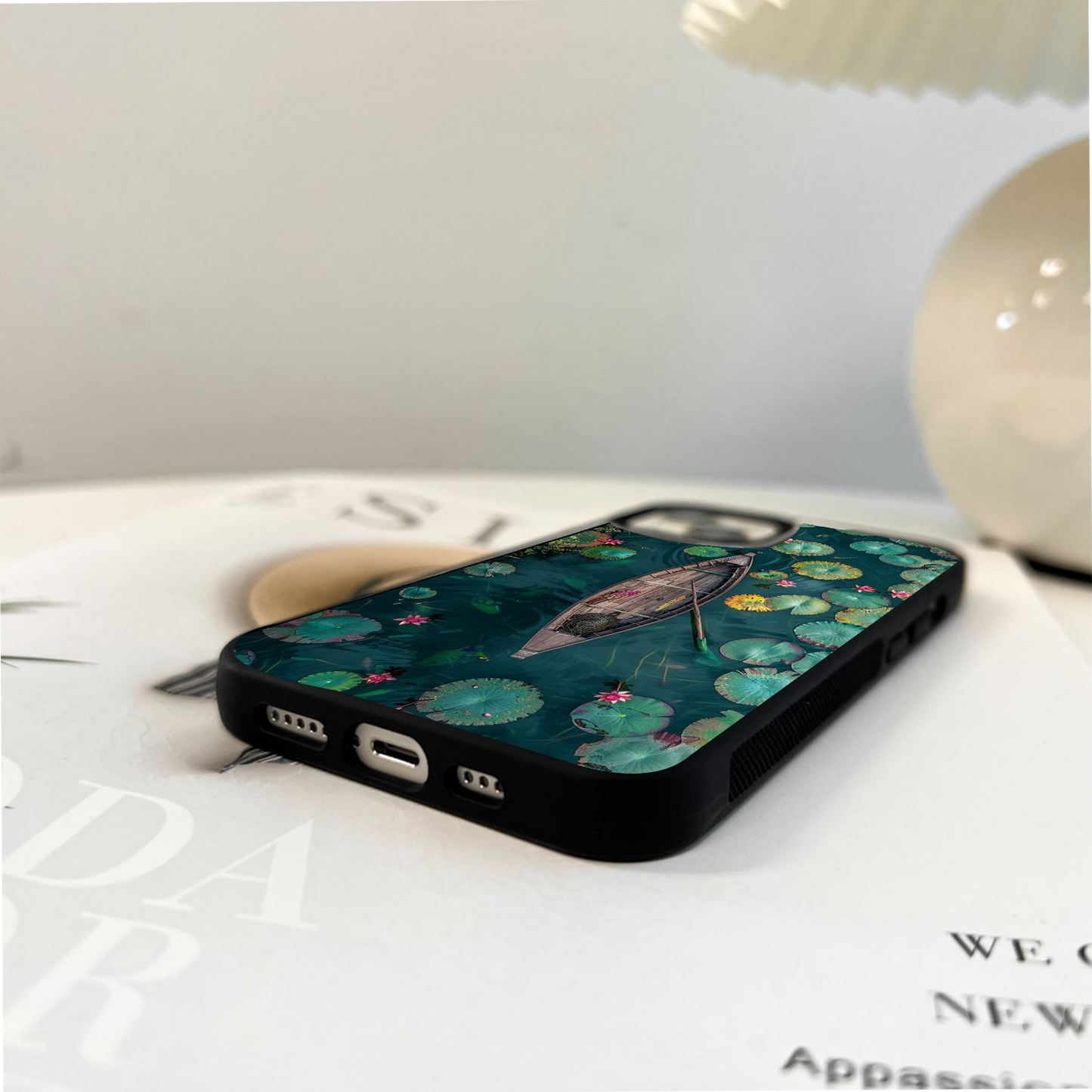 Whispering Lotus Journey Glass Case