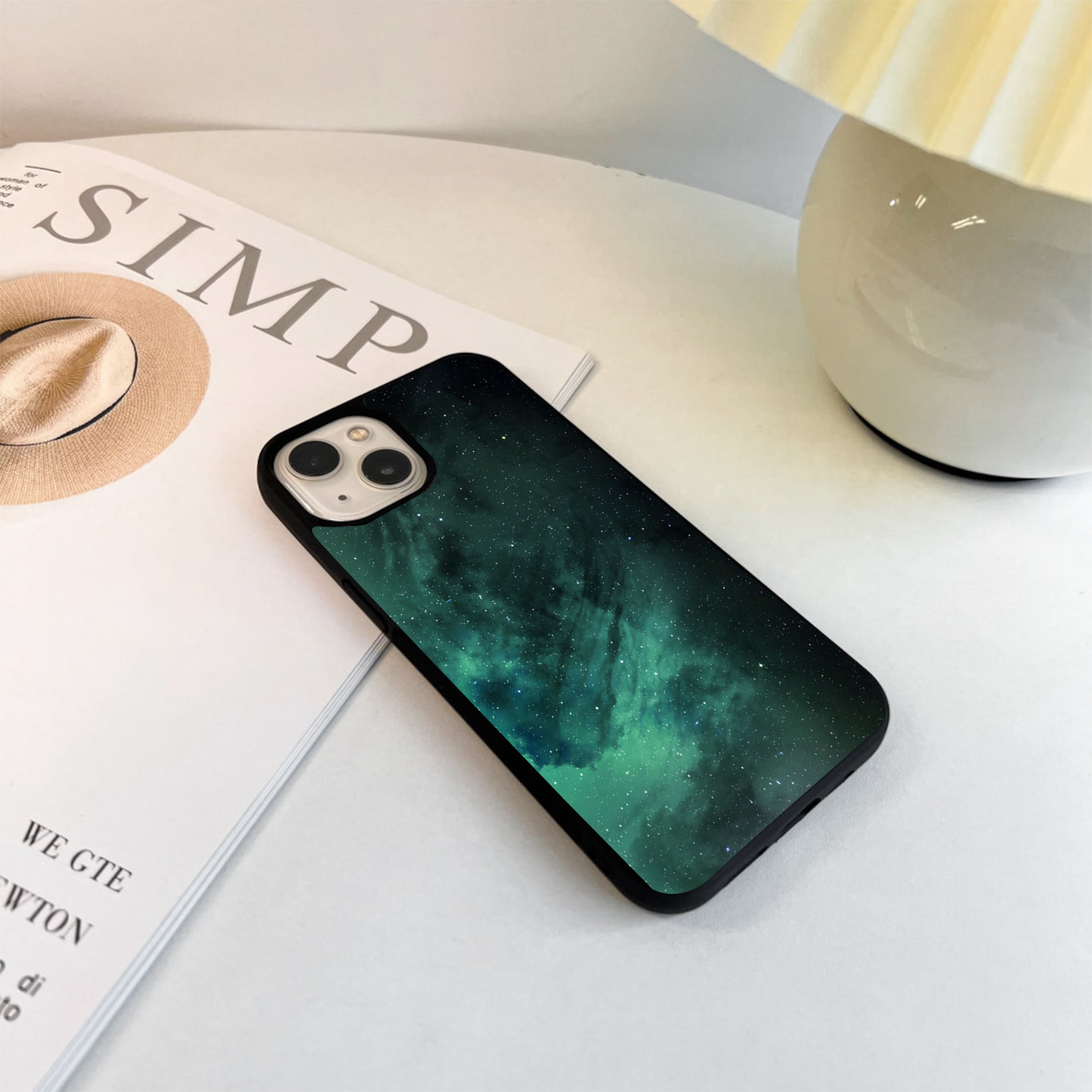 Emerald Green Space Glass Case