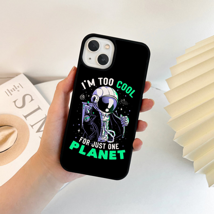Too Cool For One Planet Glass Case