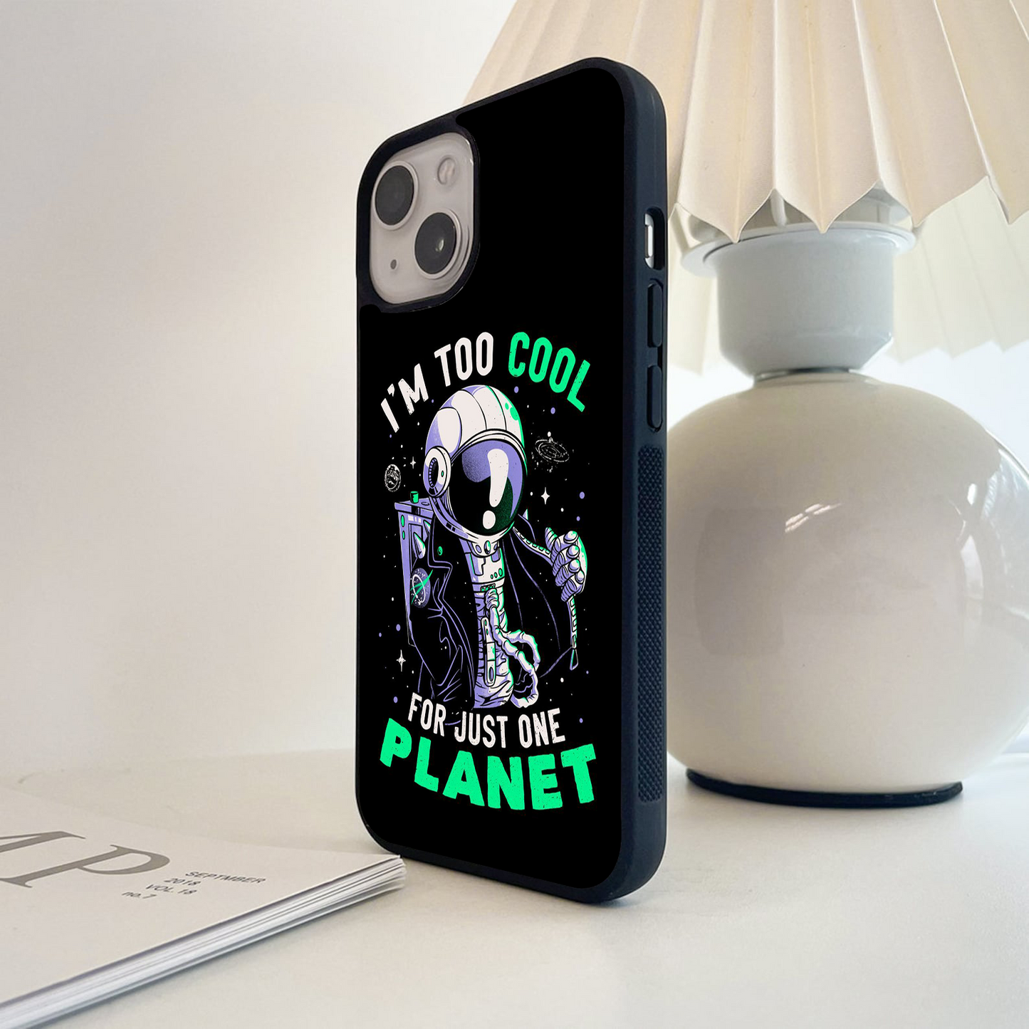 Too Cool For One Planet Glass Case